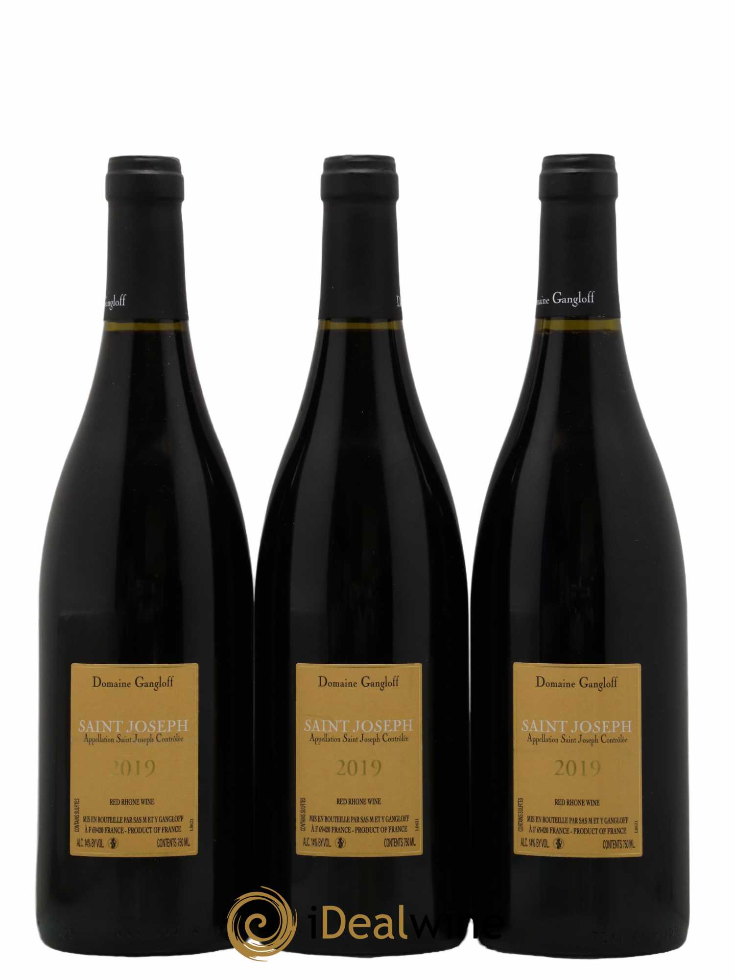 Saint-Joseph Gangloff (Domaine) 2019 - Posten von 3 Flaschen - 1