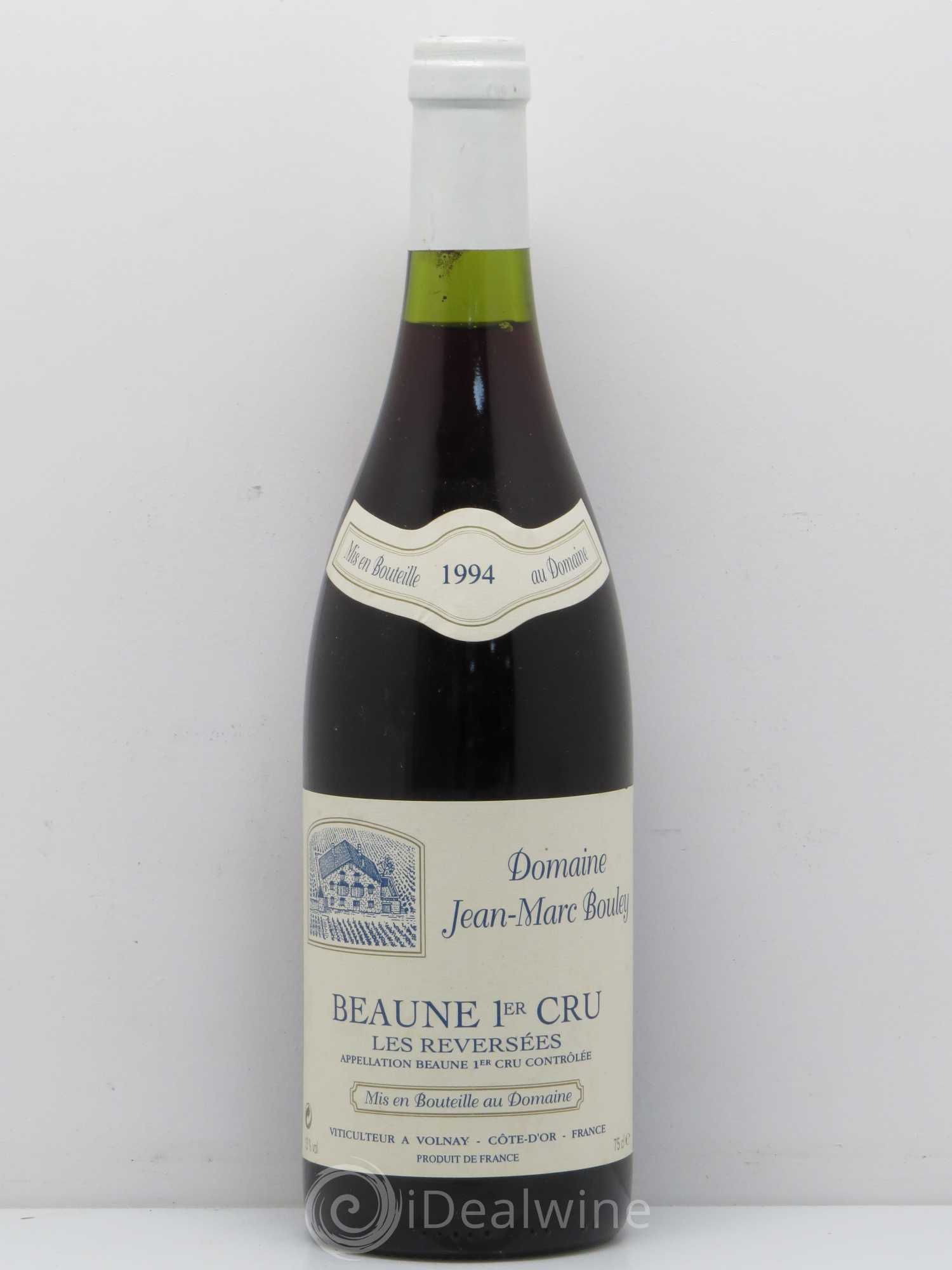 Beaune 1er Cru Domaine Jean Marc Bouley 1er Cru Les Reversees 1994 - Posten von 1 Flasche - 0