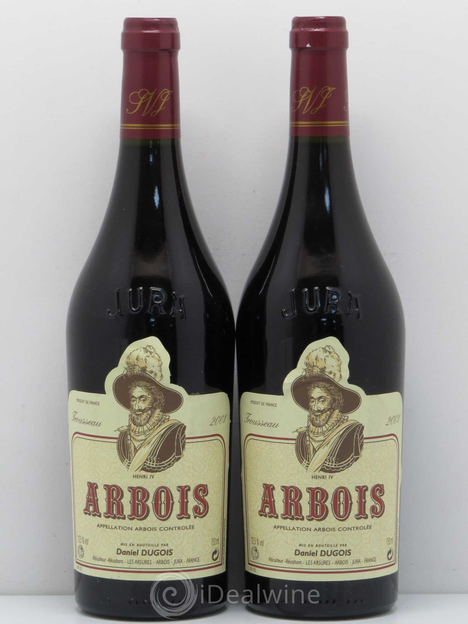 Arbois Domaine Daniel Dugois Jura Trousseau 2001 - Posten von 2 Flaschen - 0