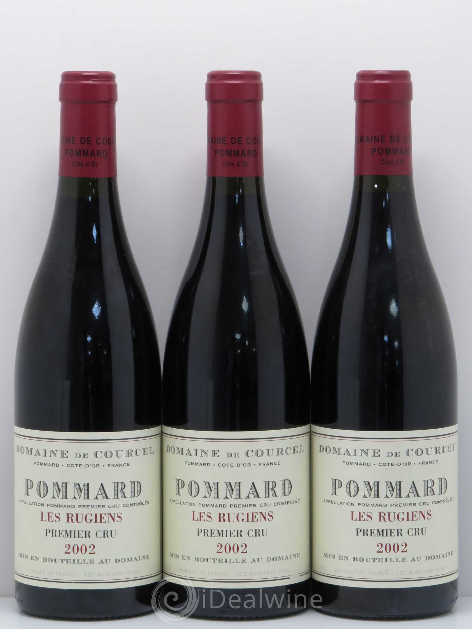 Pommard 1er Cru Les Rugiens de Courcel (Domaine) 2002 - Lot de 3 bouteilles - 0
