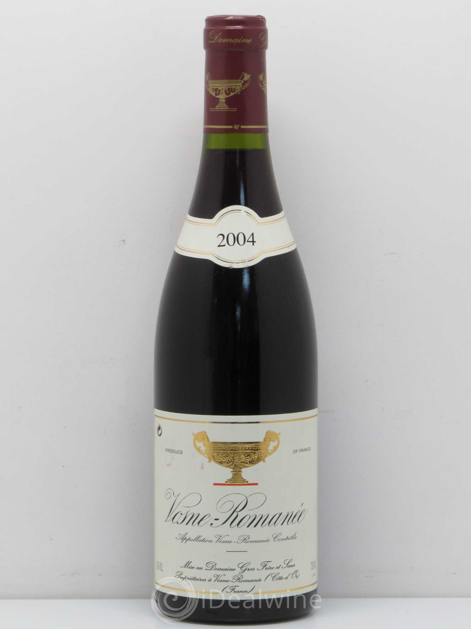 Vosne-Romanée Gros Frère & Soeur 2004 - Lot de 1 bouteille - 0