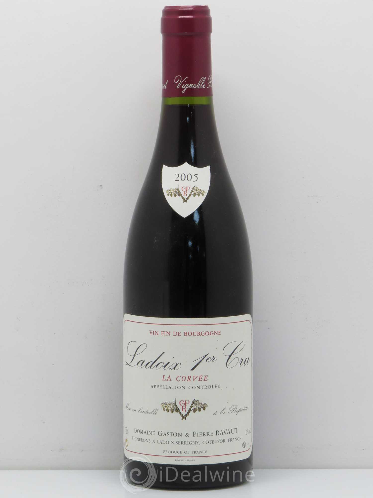 Ladoix 1er Cru Domaine Gaston Et Pierre Ravaut La Corvee 2005 - Posten von 1 Flasche - 0