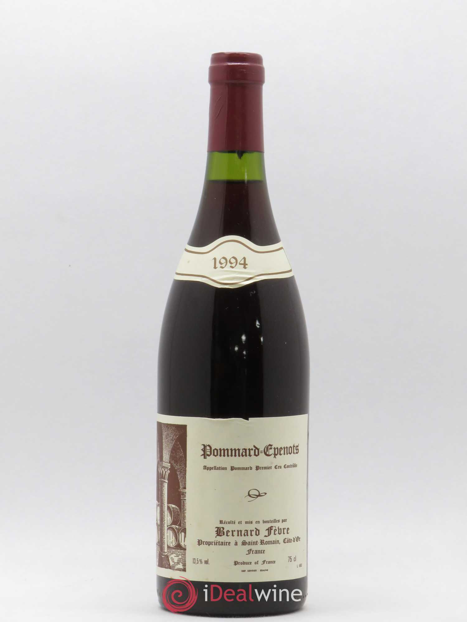 Pommard 1er Cru Epenots Domaine Bernard Fèbre 1994 - Posten von 1 Flasche - 0
