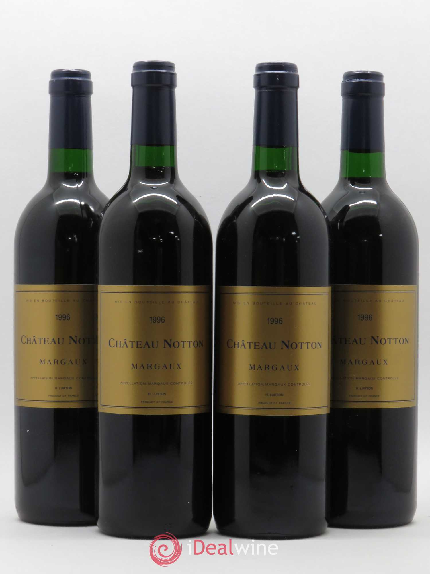 Château Notton 1996 - Lot de 4 bouteilles - 0
