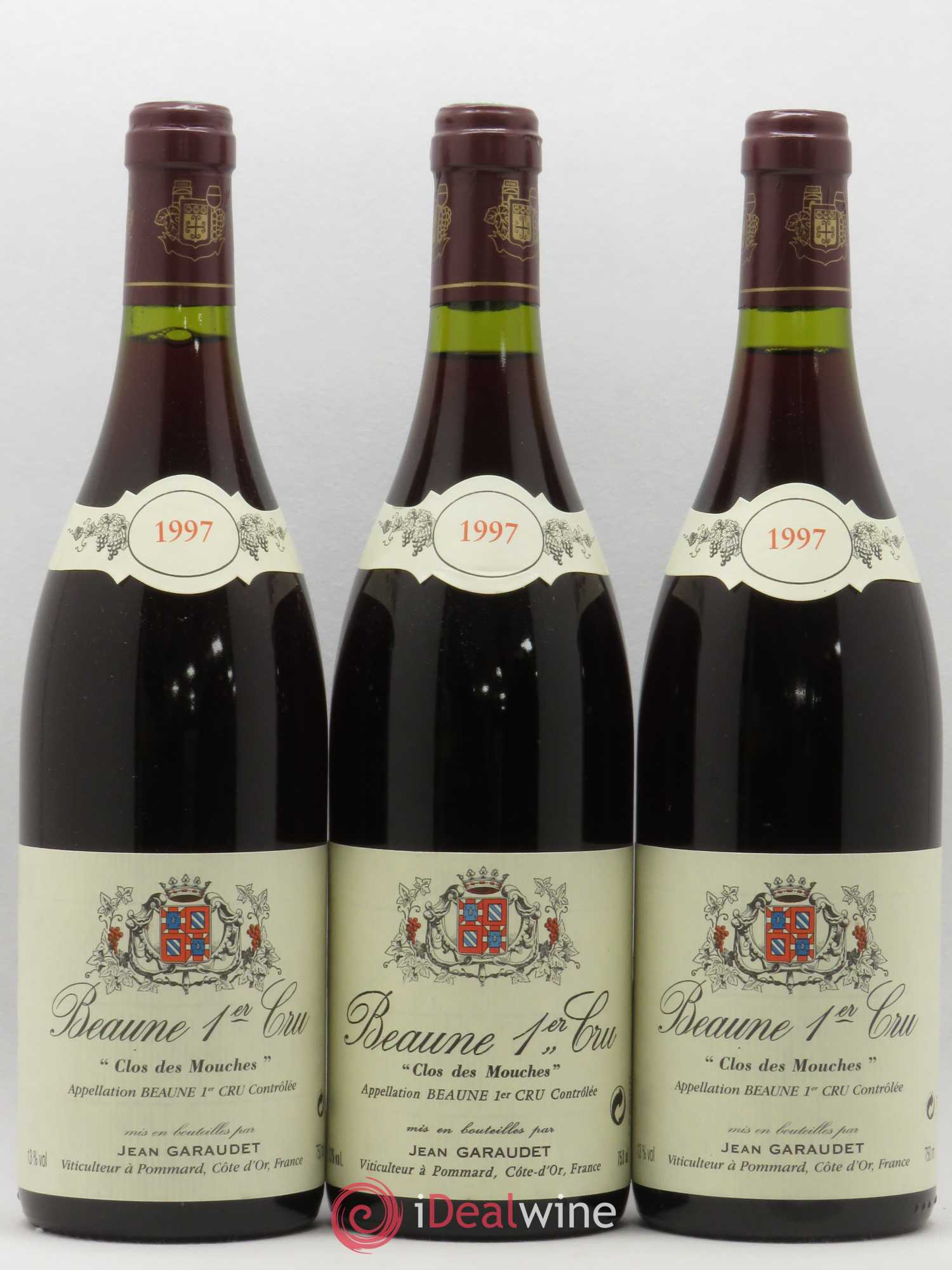 Beaune 1er Cru Clos Des Mouches Domaine Jean Garaudet 1997 - Posten von 3 Flaschen - 0