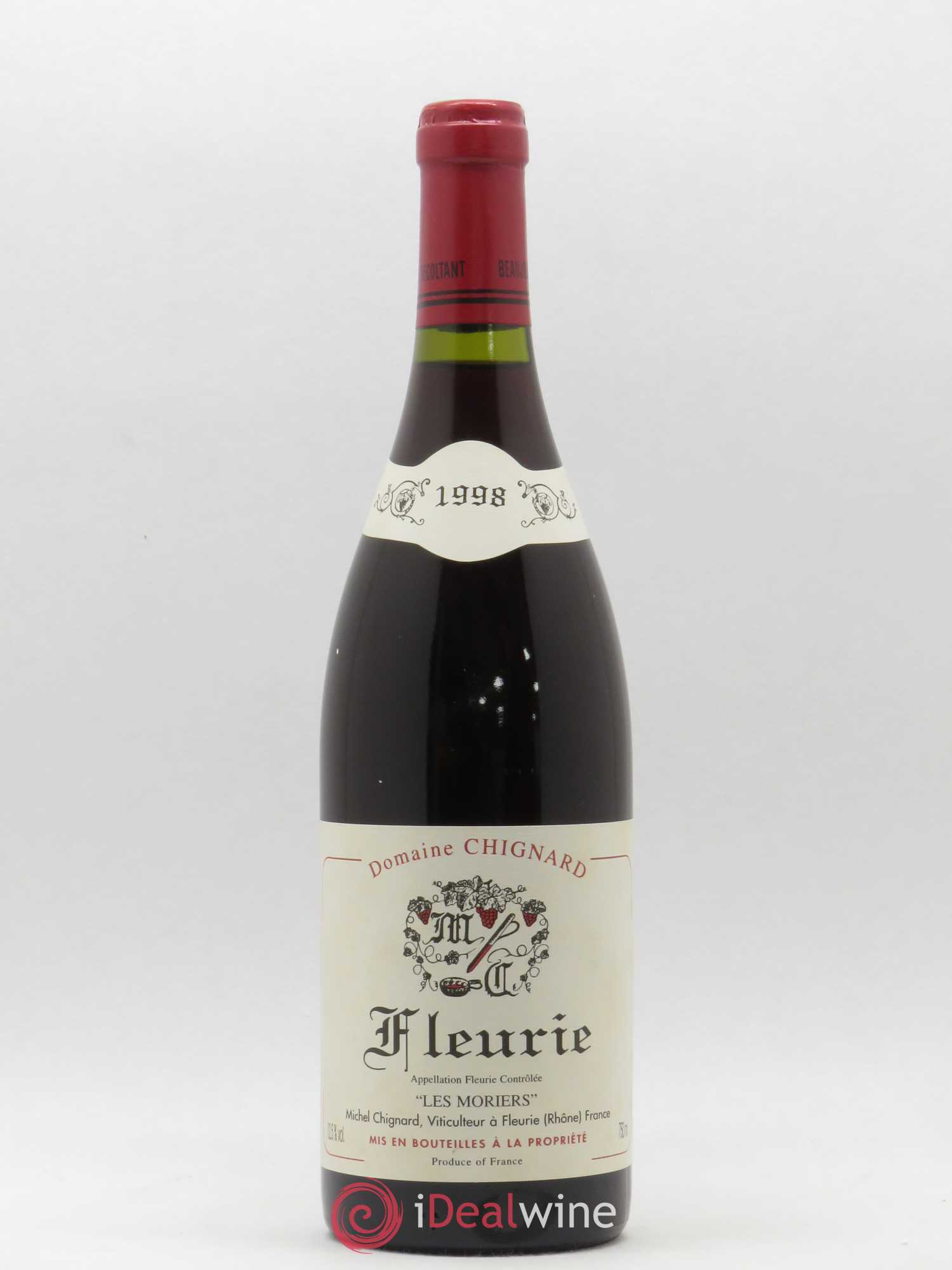 Fleurie Les Moriers Chignard (Domaine) 1998 - Lot de 1 bouteille - 0