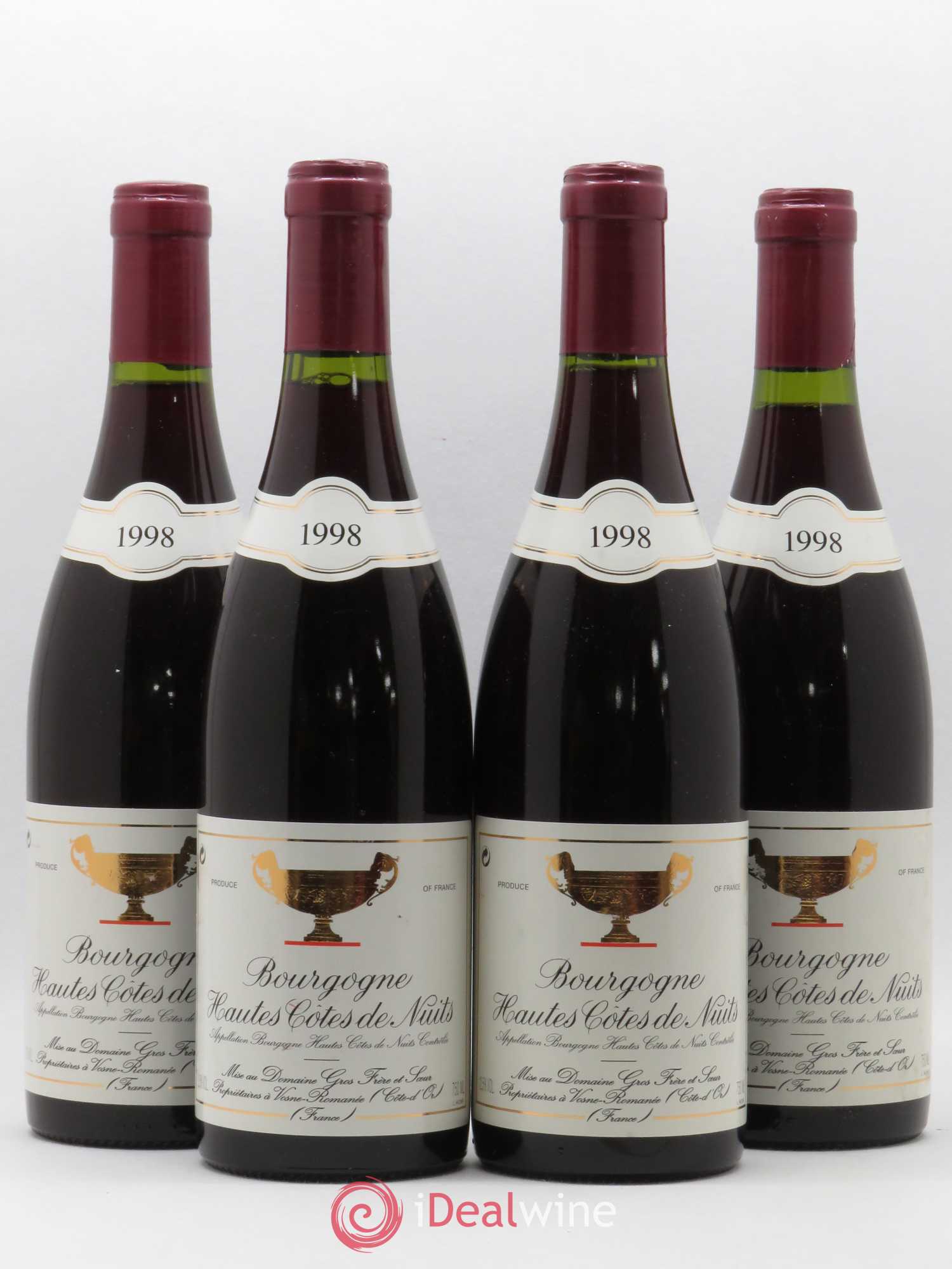 Hautes-Côtes de Nuits Gros Frère & Soeur 1998 - Lot de 4 bouteilles - 0