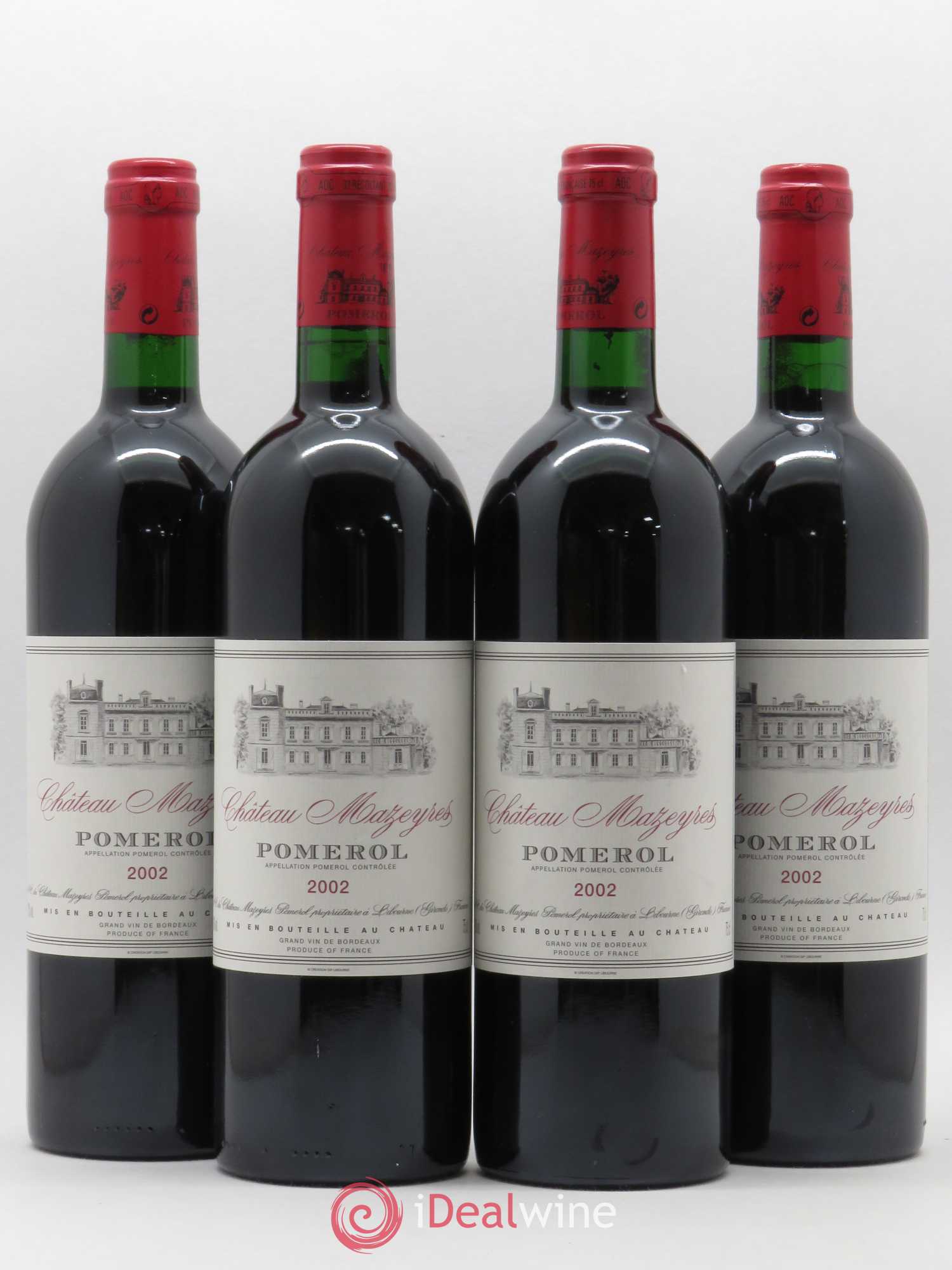 Château Mazeyres 2002 - Lot de 4 bouteilles - 0