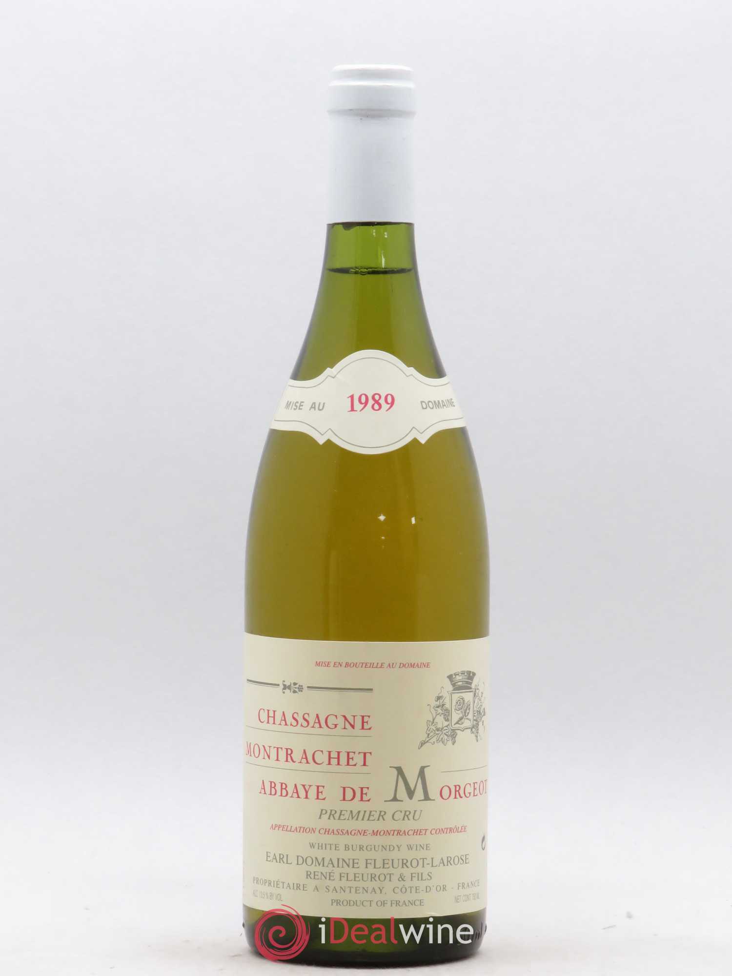 Chassagne-Montrachet 1er Cru Abbaye de Morgeot Domaine Fleurot Larose 1989 - Posten von 1 Flasche - 0