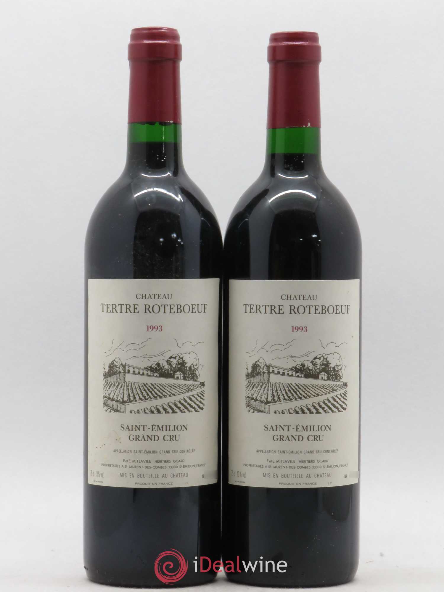 Château Tertre Roteboeuf 1993 - Posten von 2 Flaschen - 0
