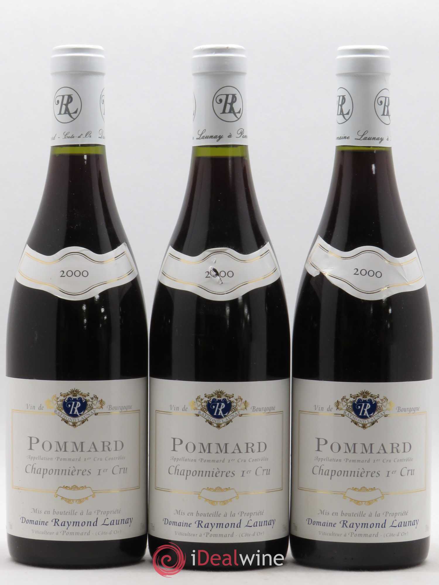 Pommard 1er Cru Chaponnières Domaine Raymond Launay 2000 - Posten von 3 Flaschen - 0