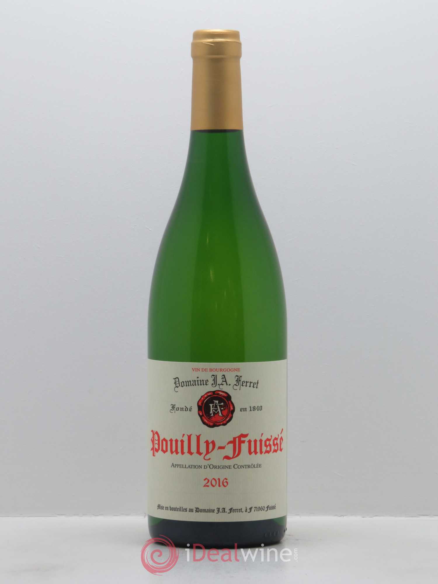 Pouilly-Fuissé J.A. Ferret (Domaine) 2016 - Lot de 1 bouteille - 0