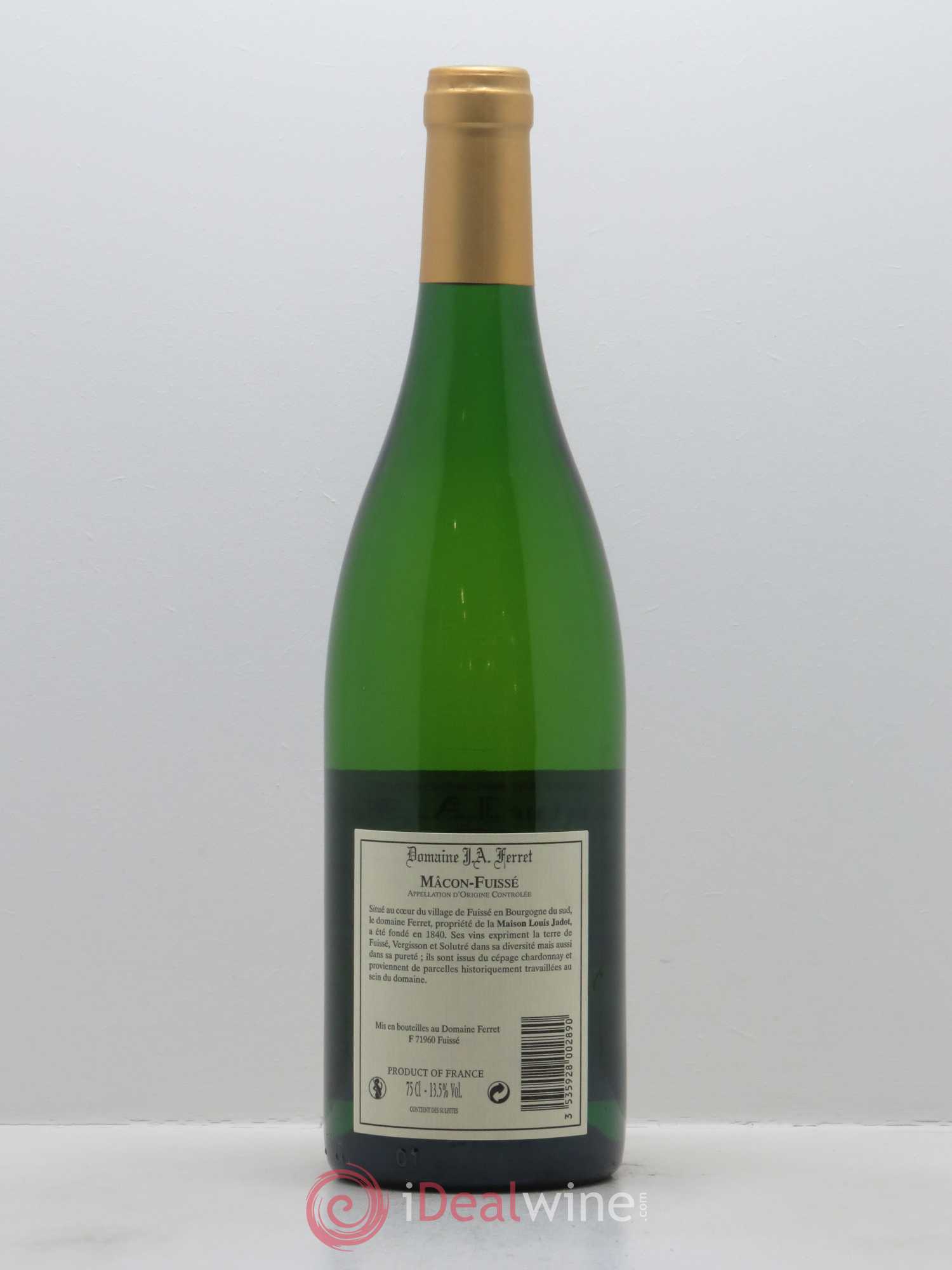 Mâcon-Fuissé J.A. Ferret (Domaine) 2016 - Lot de 1 bouteille - 1