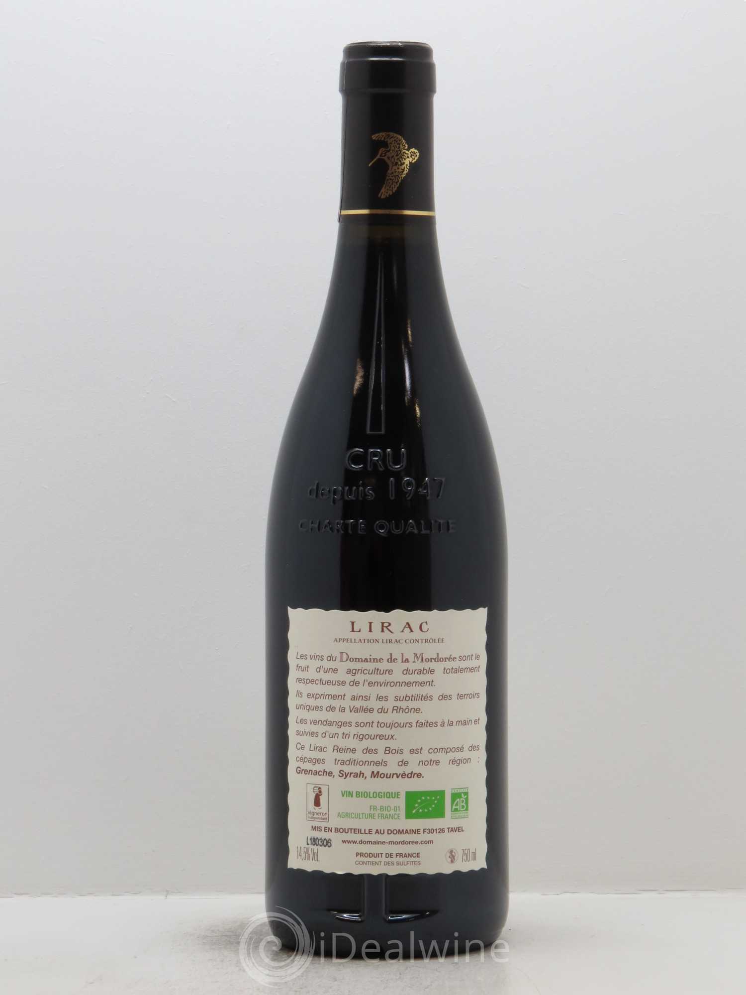 Lirac Cuvée Reine des Bois La Mordorée (Domaine de) 2016 - Lot de 1 bouteille - 1