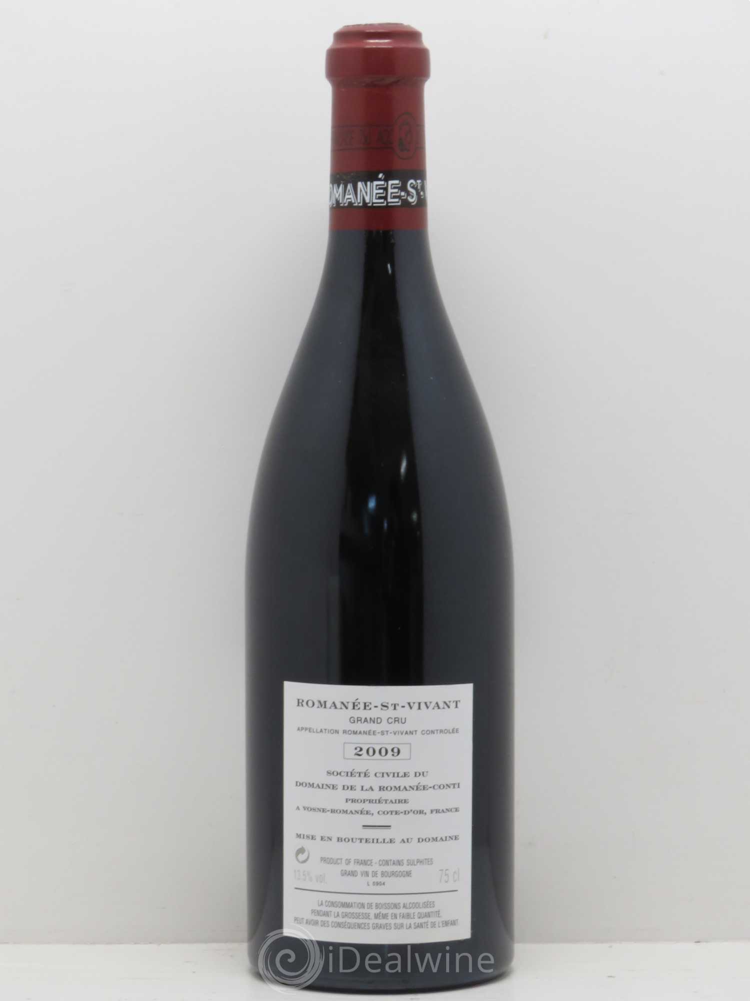 Romanée-Saint-Vivant Grand Cru Domaine de la Romanée-Conti 2009 - Lot de 1 bouteille - 1