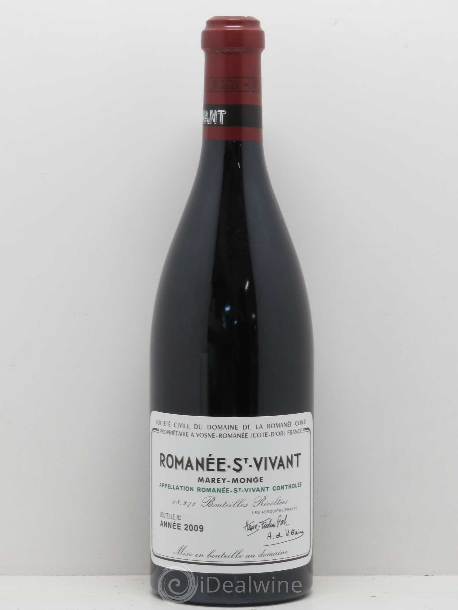 Romanée-Saint-Vivant Grand Cru Domaine de la Romanée-Conti 2009 - Lot de 1 bouteille - 0