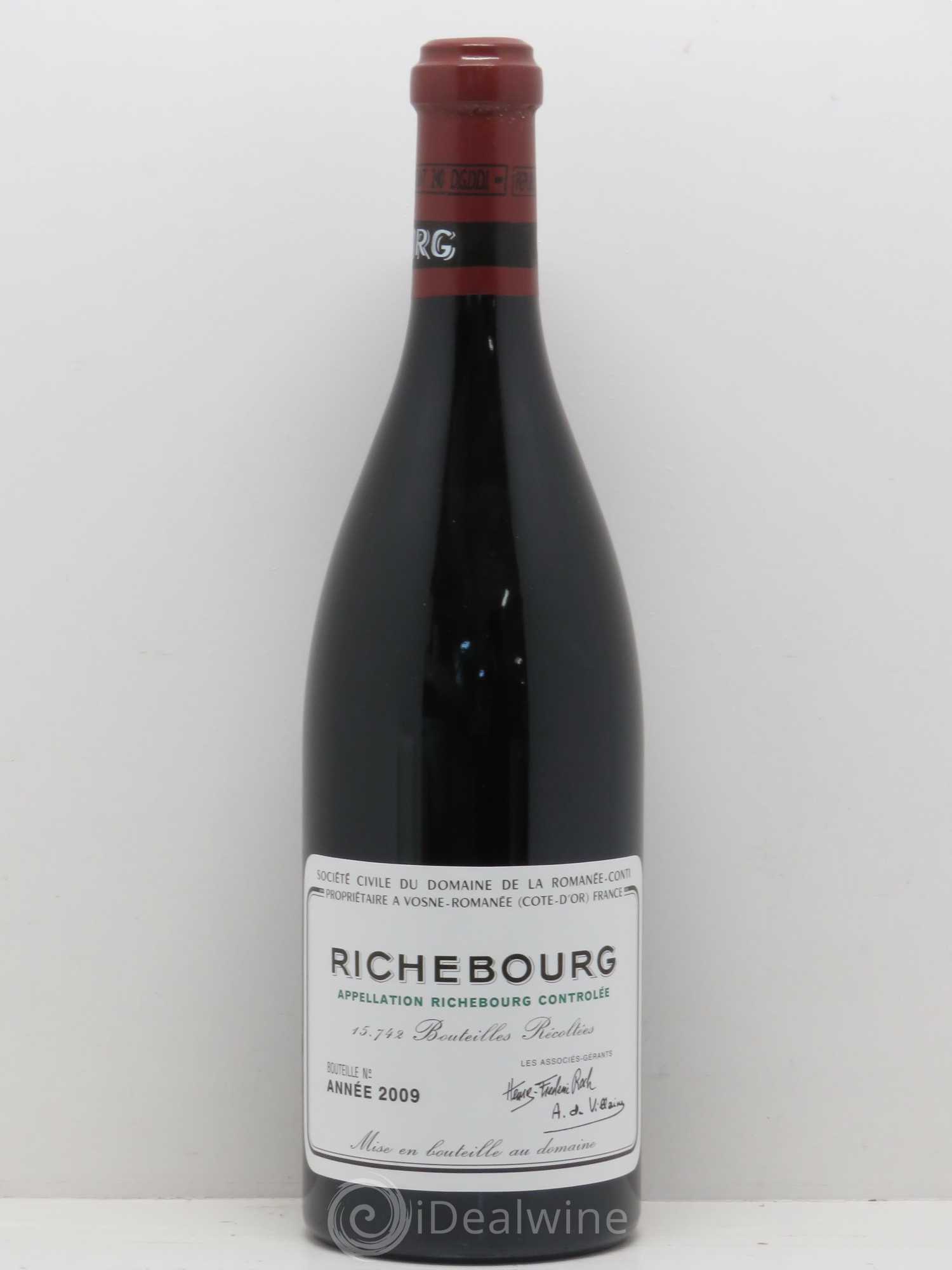 Richebourg Grand Cru Domaine de la Romanée-Conti 2009 - Lot de 1 bouteille - 0