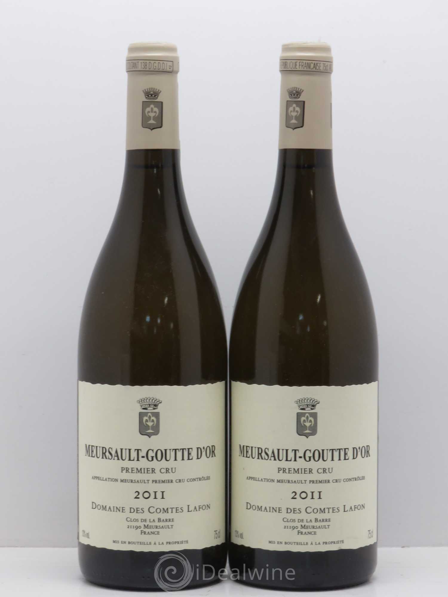 Meursault 1er Cru Goutte d'Or Comtes Lafon (Domaine des) 2011 - Lot de 2 bouteilles - 0