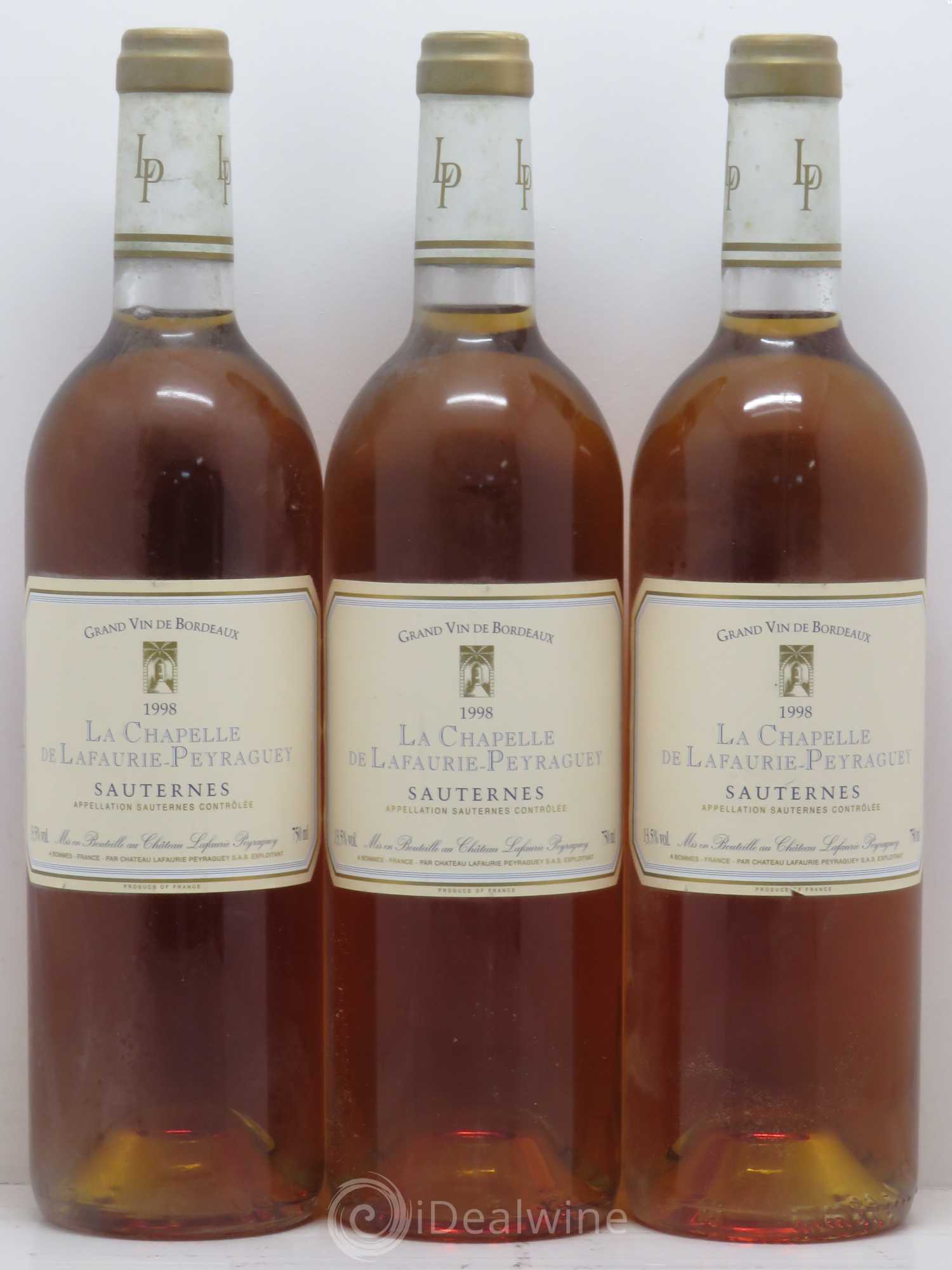 Sauternes La Chapelle de Lafaurie Peyraguey 1998 - Lotto di 6 bottiglie - 2