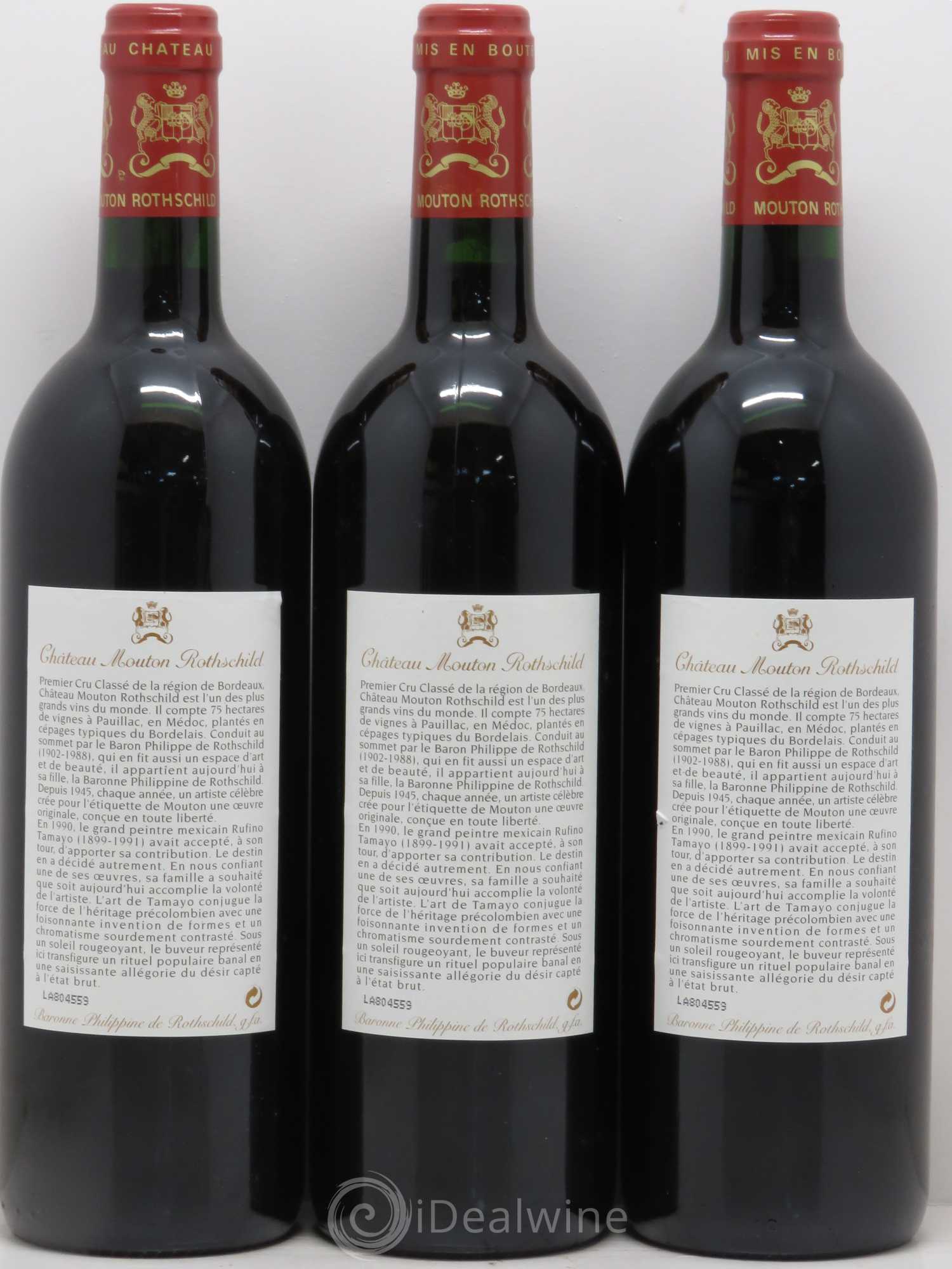 Château Mouton Rothschild 1er Grand Cru Classé 1998 - Lot de 6 bouteilles - 2