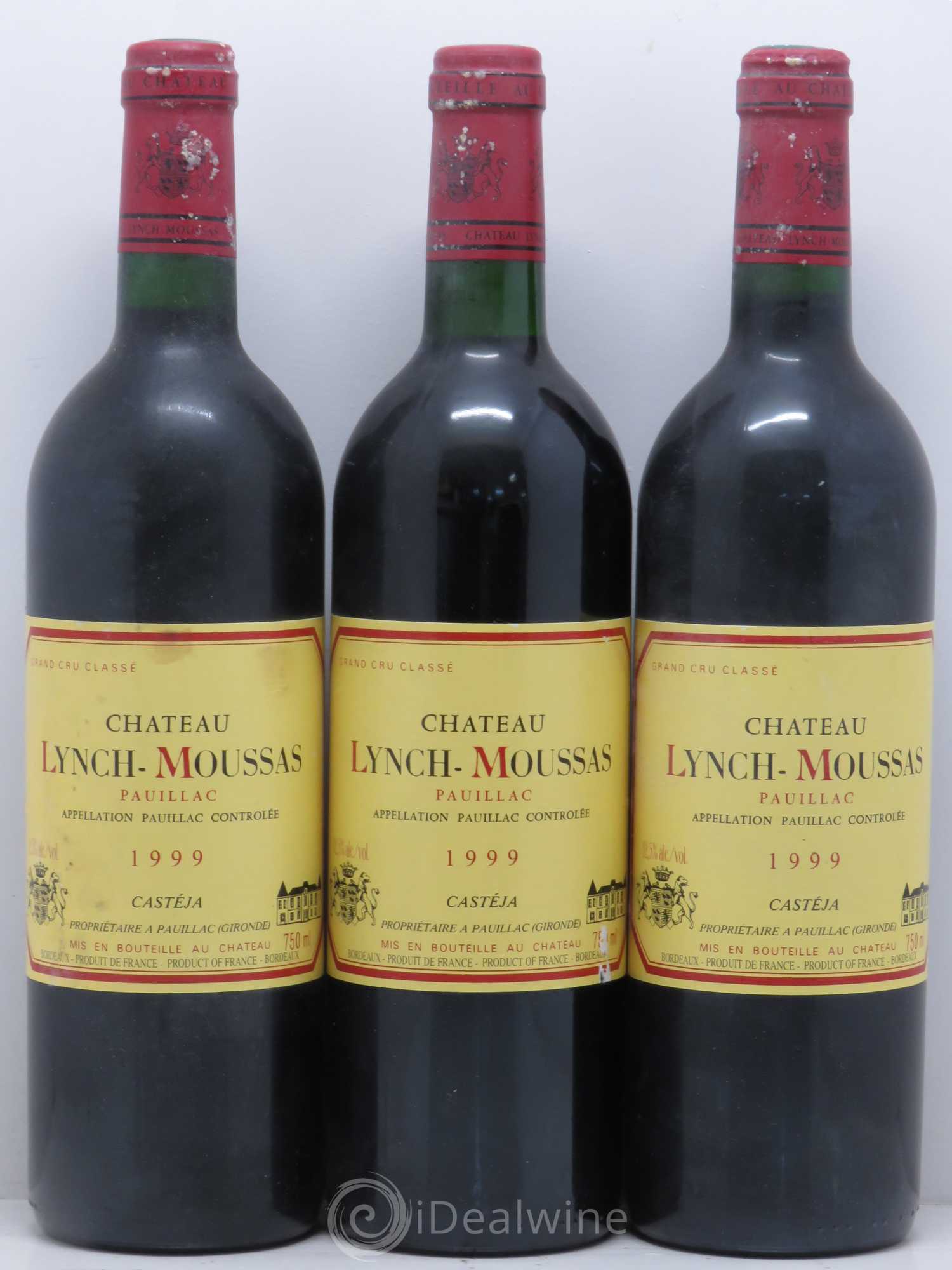 Château Lynch Moussas 5ème Grand Cru Classé 1999 - Lot de 6 bouteilles - 1