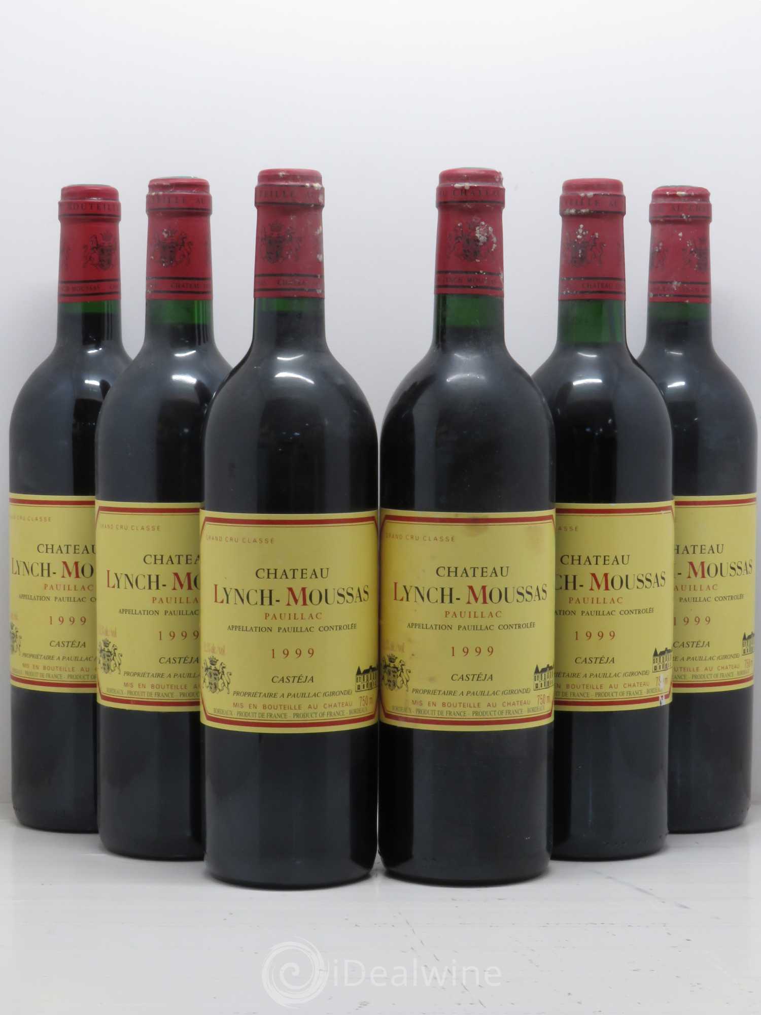Château Lynch Moussas 5ème Grand Cru Classé 1999 - Lot de 6 bouteilles - 0