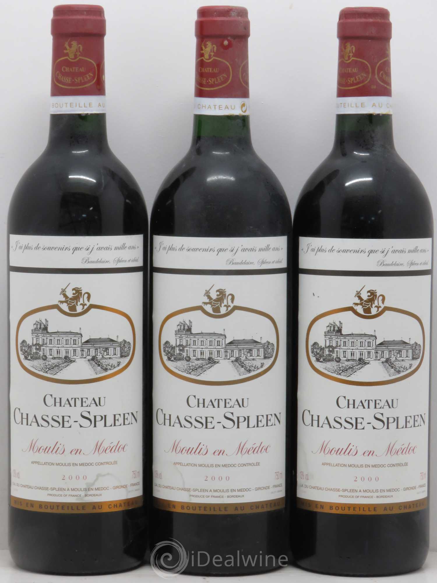 Château Chasse Spleen 2000 - Lot de 6 bouteilles - 1
