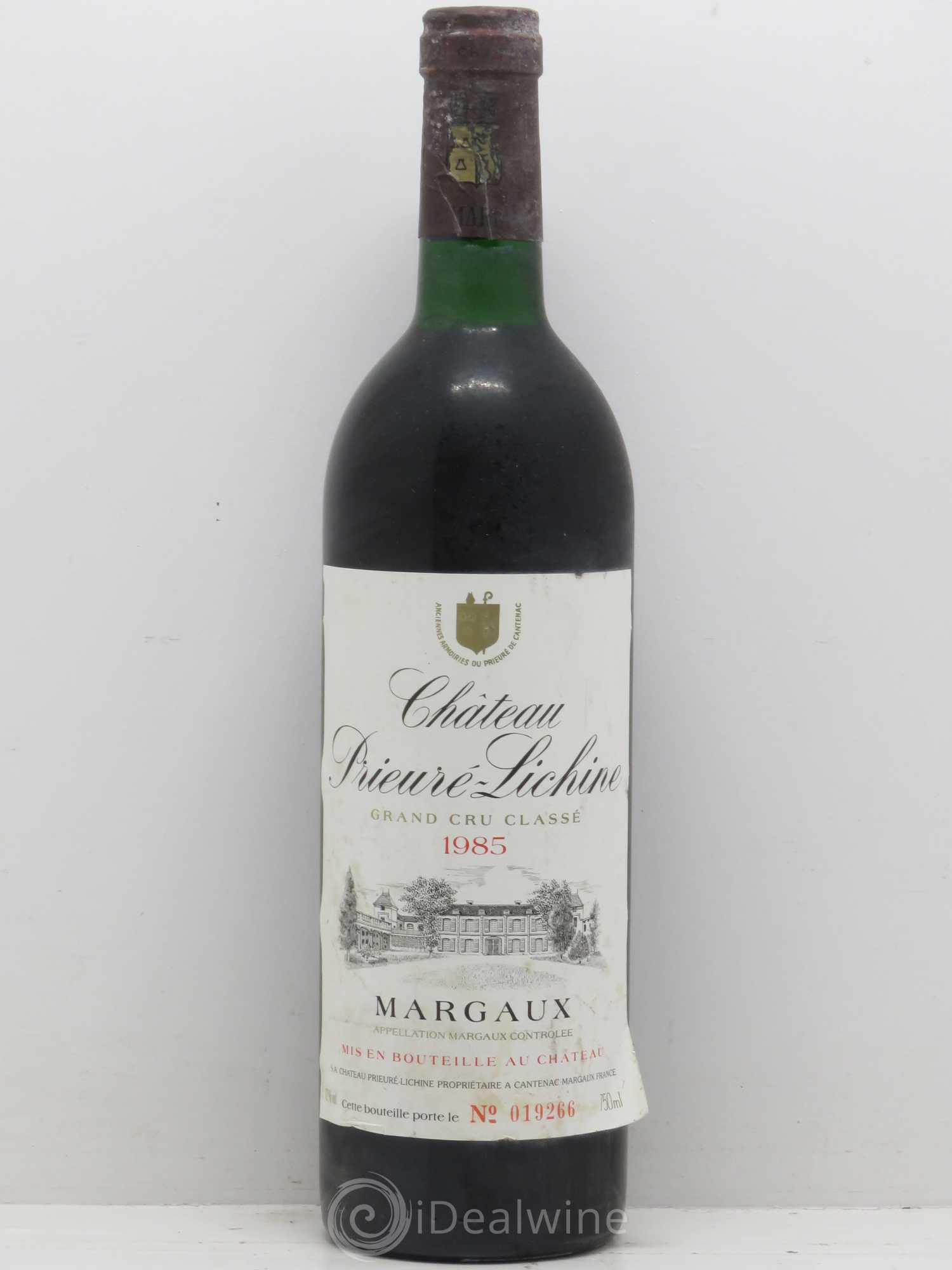 Château Prieuré Lichine 4ème Grand Cru Classé 1985 - Lot de 1 bouteille - 0
