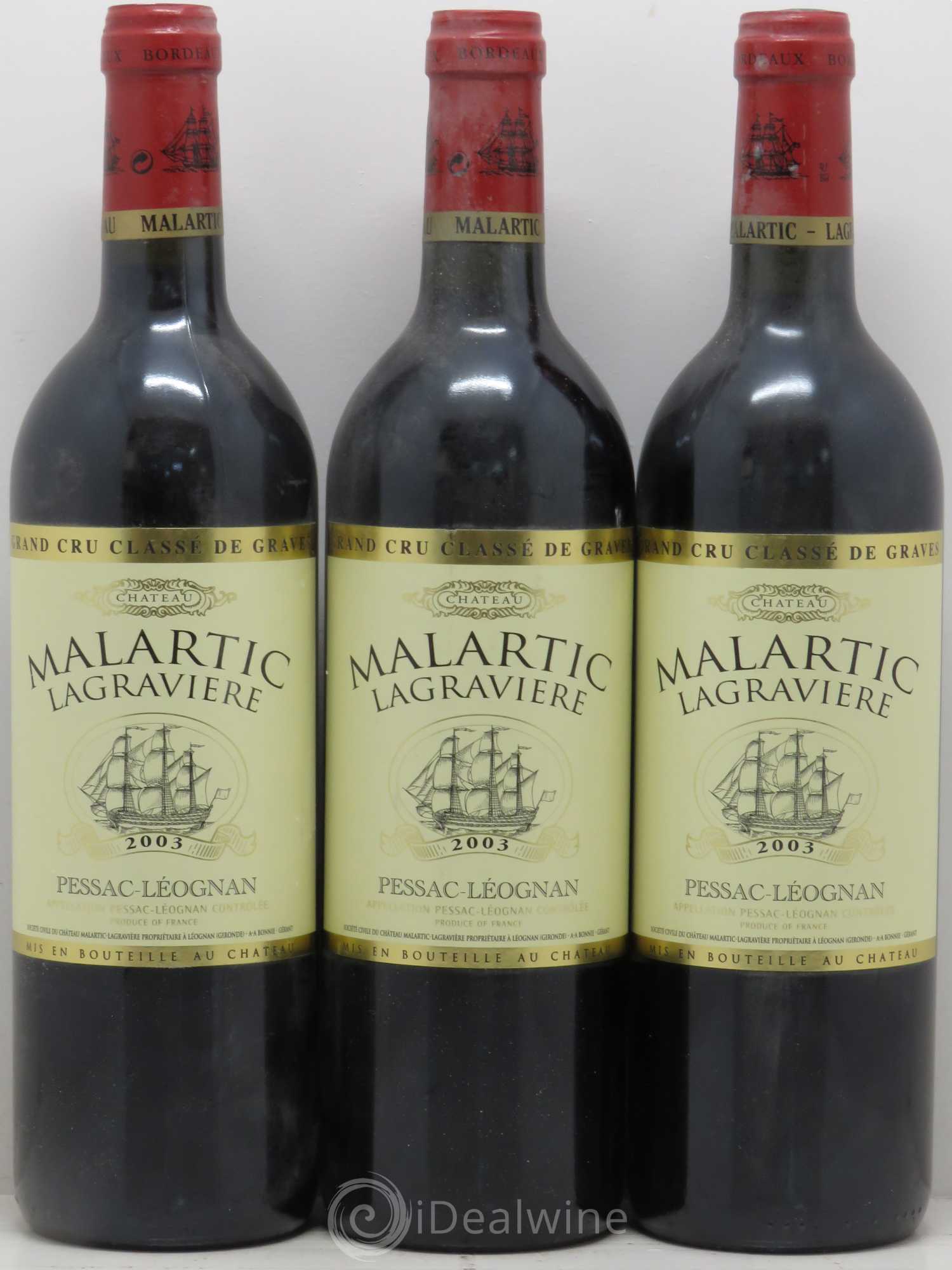 Château Malartic-Lagravière Cru Classé de Graves 2003 - Lot de 12 bouteilles - 4