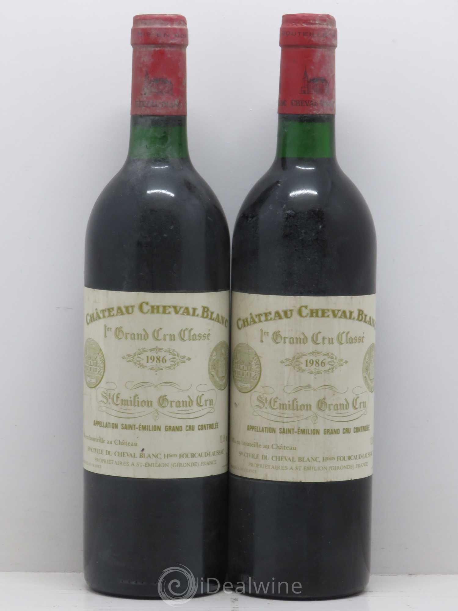 Château Cheval Blanc 1er Grand Cru Classé A 1986 - Lot de 2 bouteilles - 0