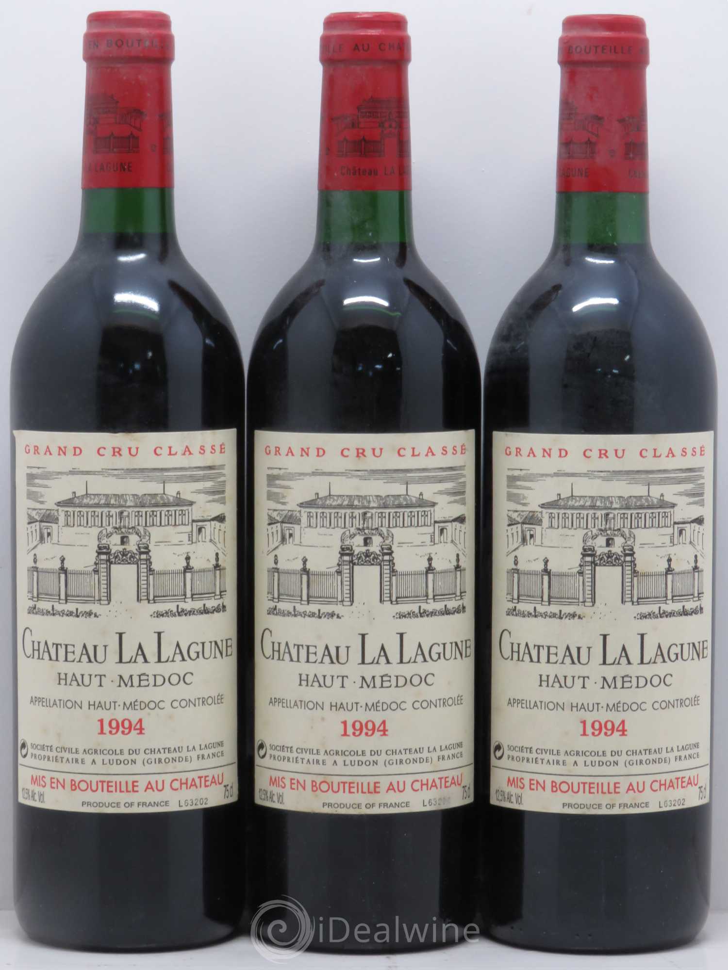 Château la Lagune 3ème Grand Cru Classé 1994 - Lot de 3 bouteilles - 0