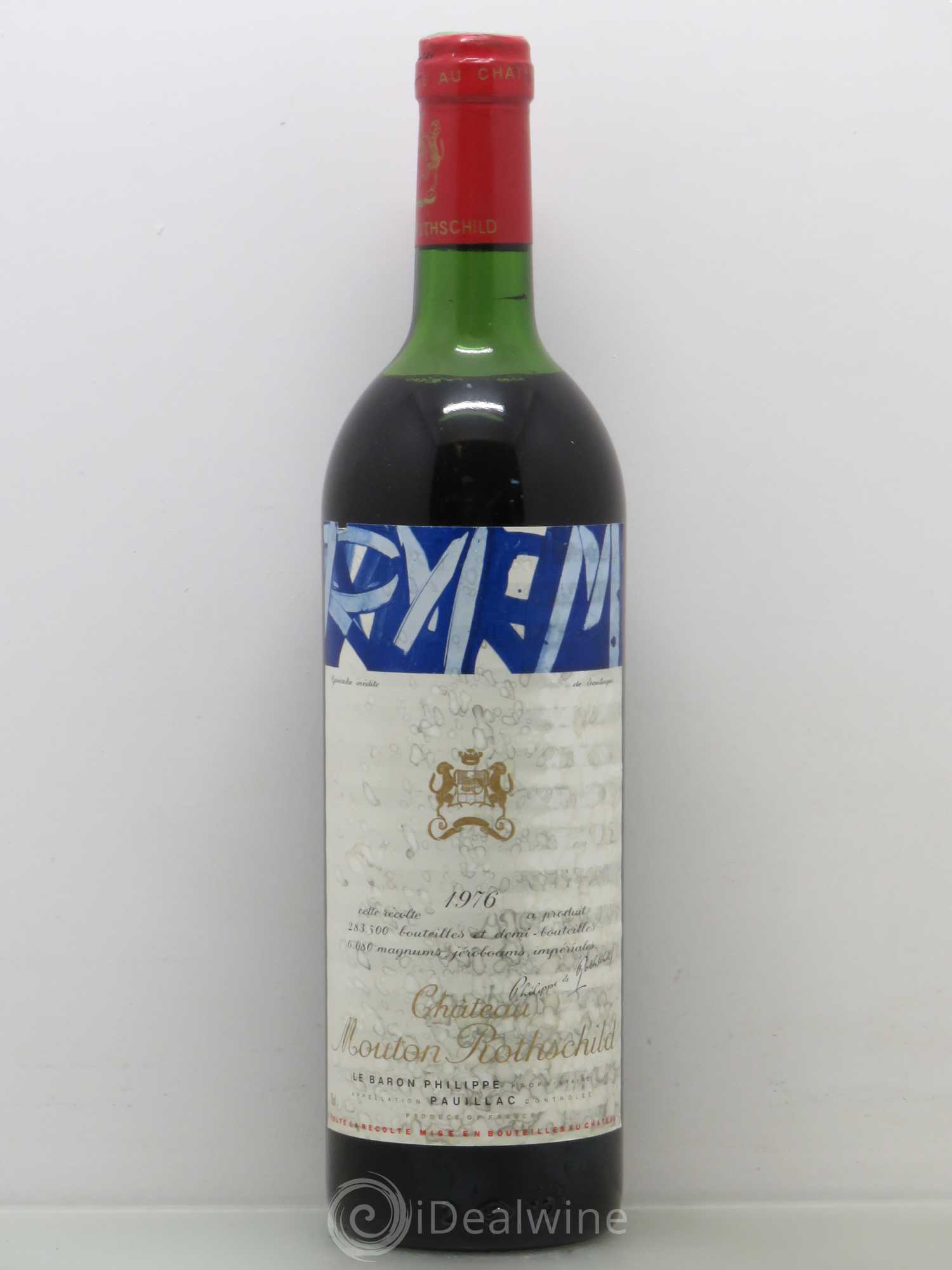 Château Mouton Rothschild 1er Grand Cru Classé 1976 - Lot de 1 bouteille - 0