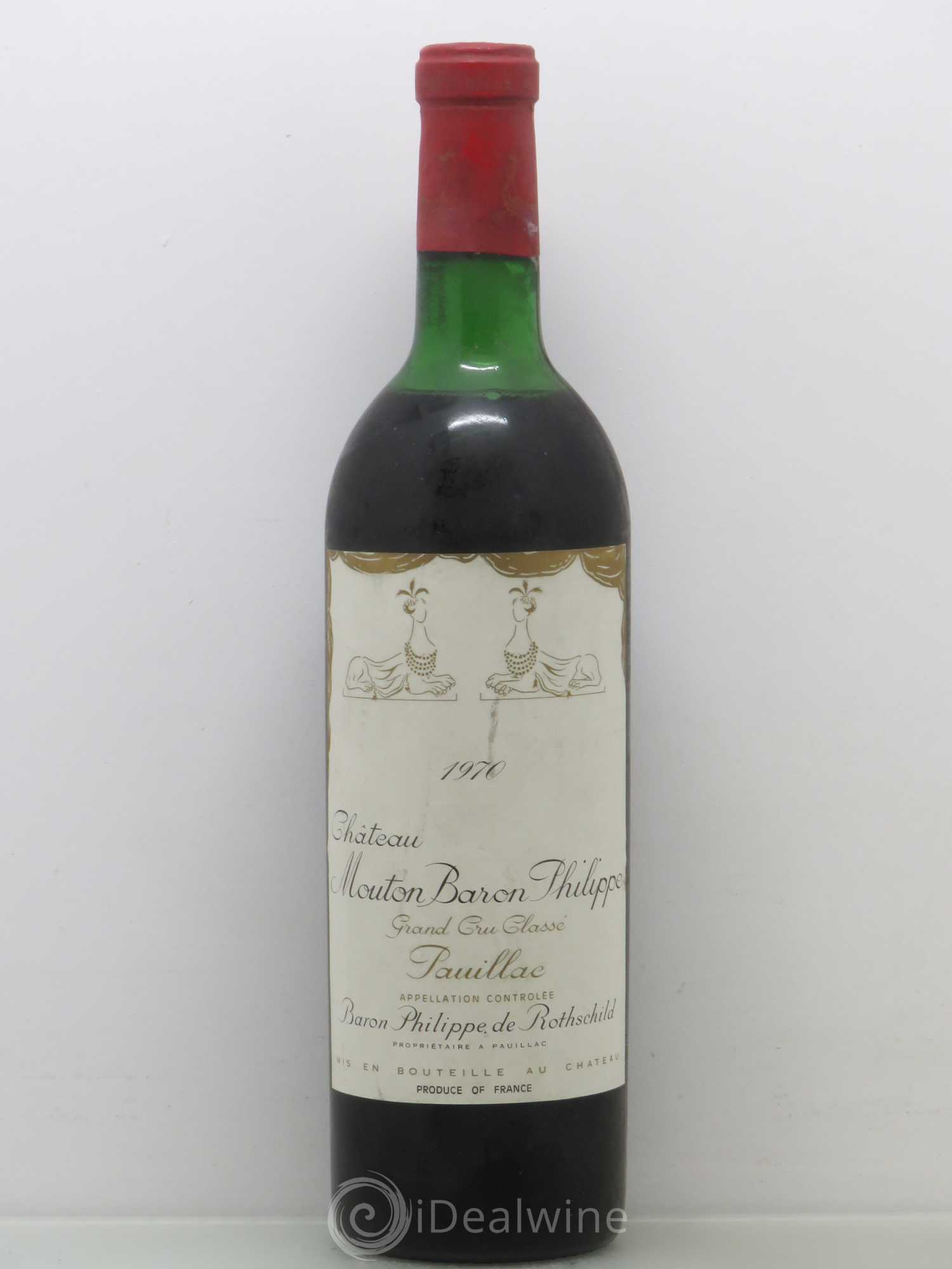 Château d' Armailhac - Mouton Baron(ne) Philippe 5ème Grand Cru Classé 1970 - Lot de 1 bouteille - 0