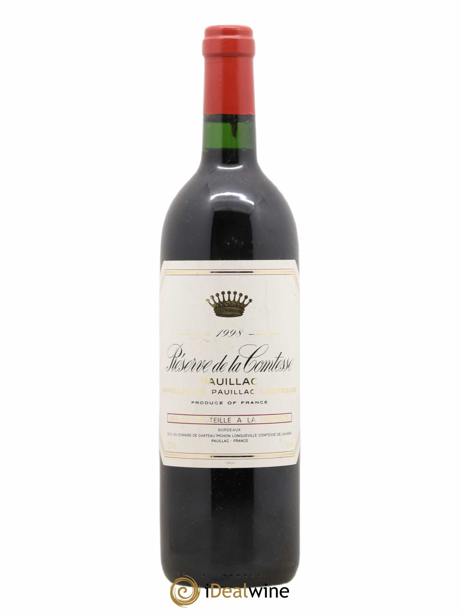Réserve de la Comtesse Second Vin 1998 - Lot de 1 bouteille - 0