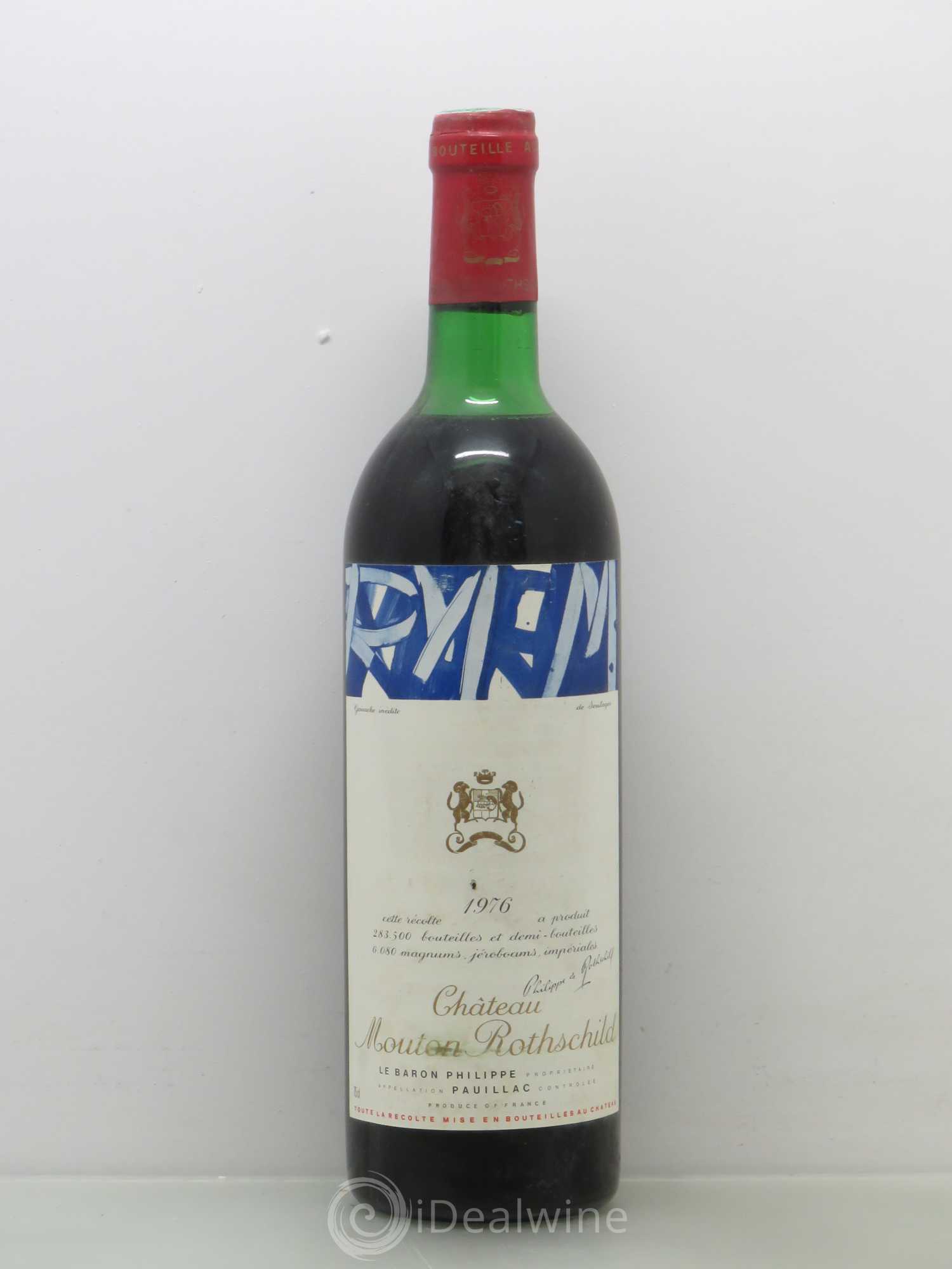 Château Mouton Rothschild 1er Grand Cru Classé 1976 - Lot de 1 bouteille - 0