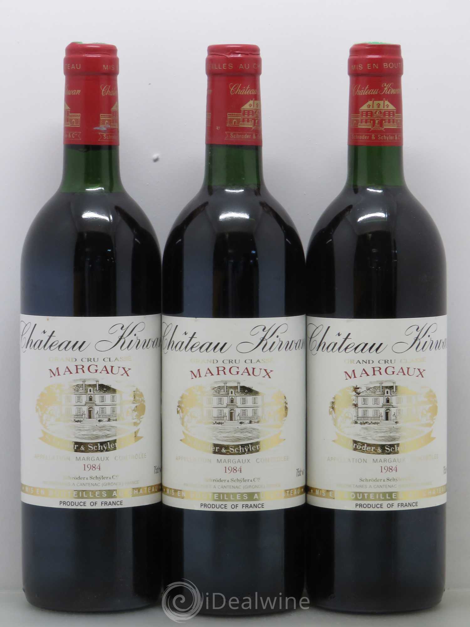 Château Kirwan 3ème Grand Cru Classé 1984 - Lot de 6 bouteilles - 2