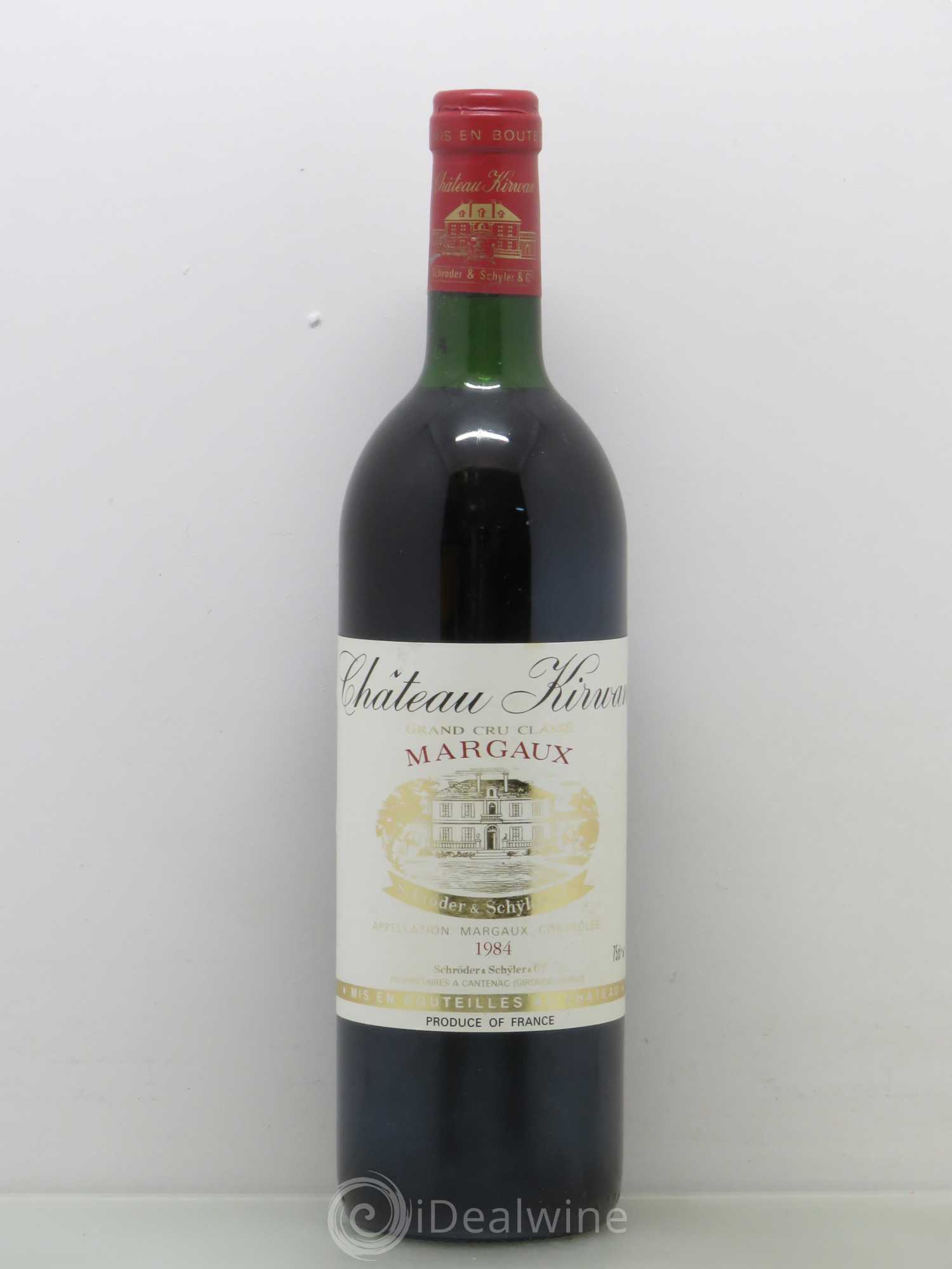 Château Kirwan 3ème Grand Cru Classé 1984 - Lot de 1 bouteille - 0