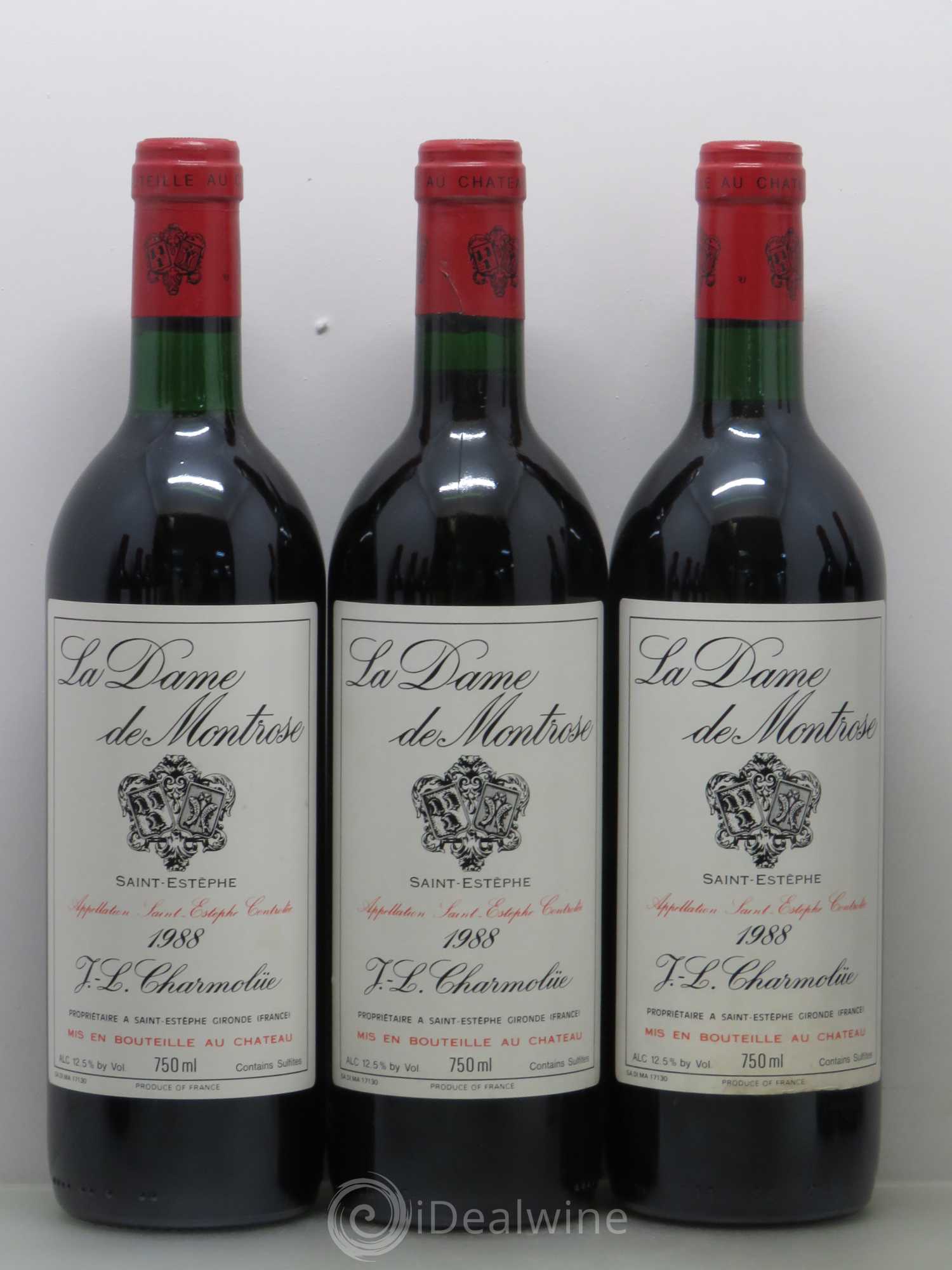 La Dame de Montrose Second Vin 1988 - Lot de 12 bouteilles - 2