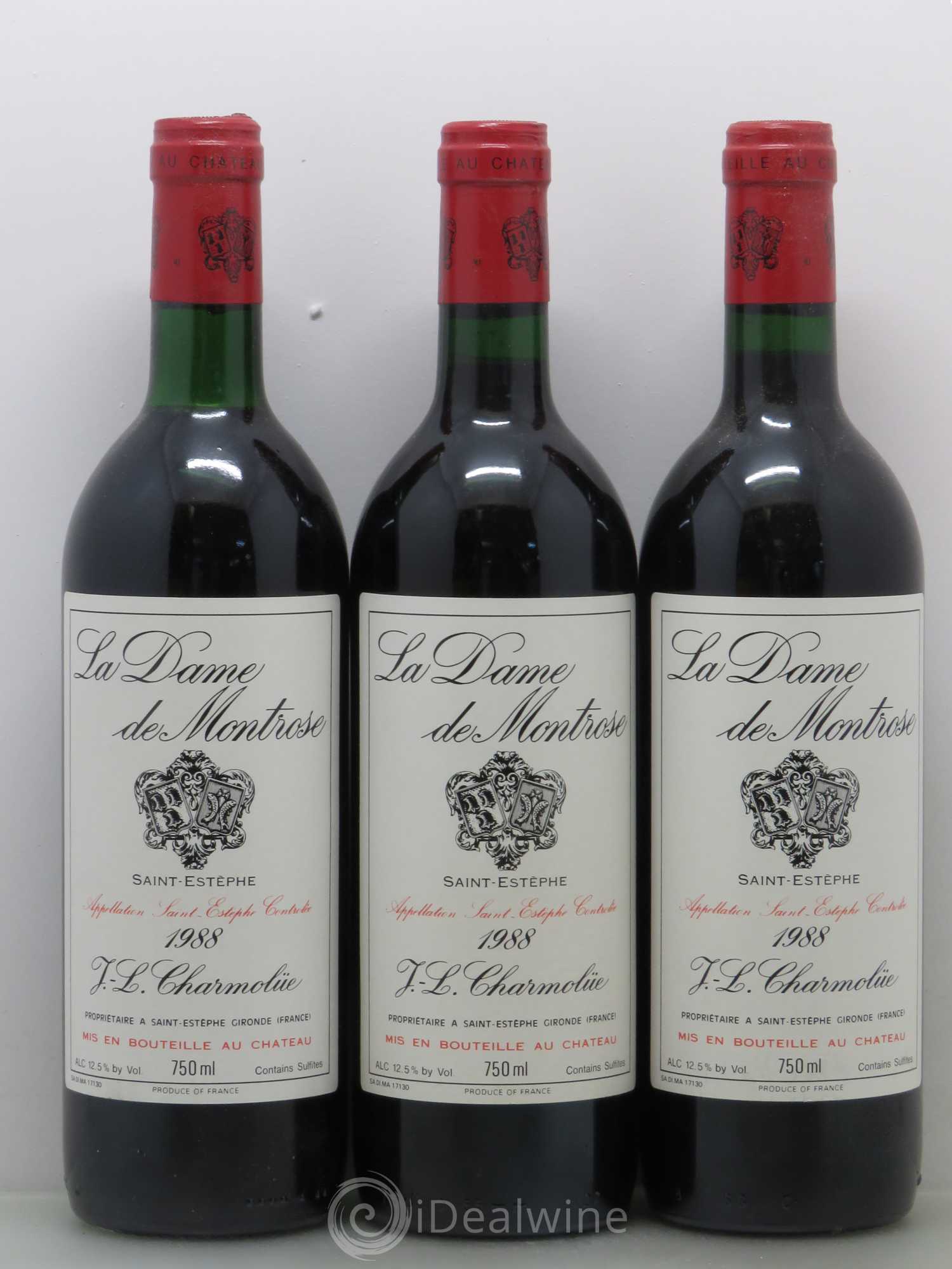 La Dame de Montrose Second Vin 1988 - Lot de 6 bouteilles - 2