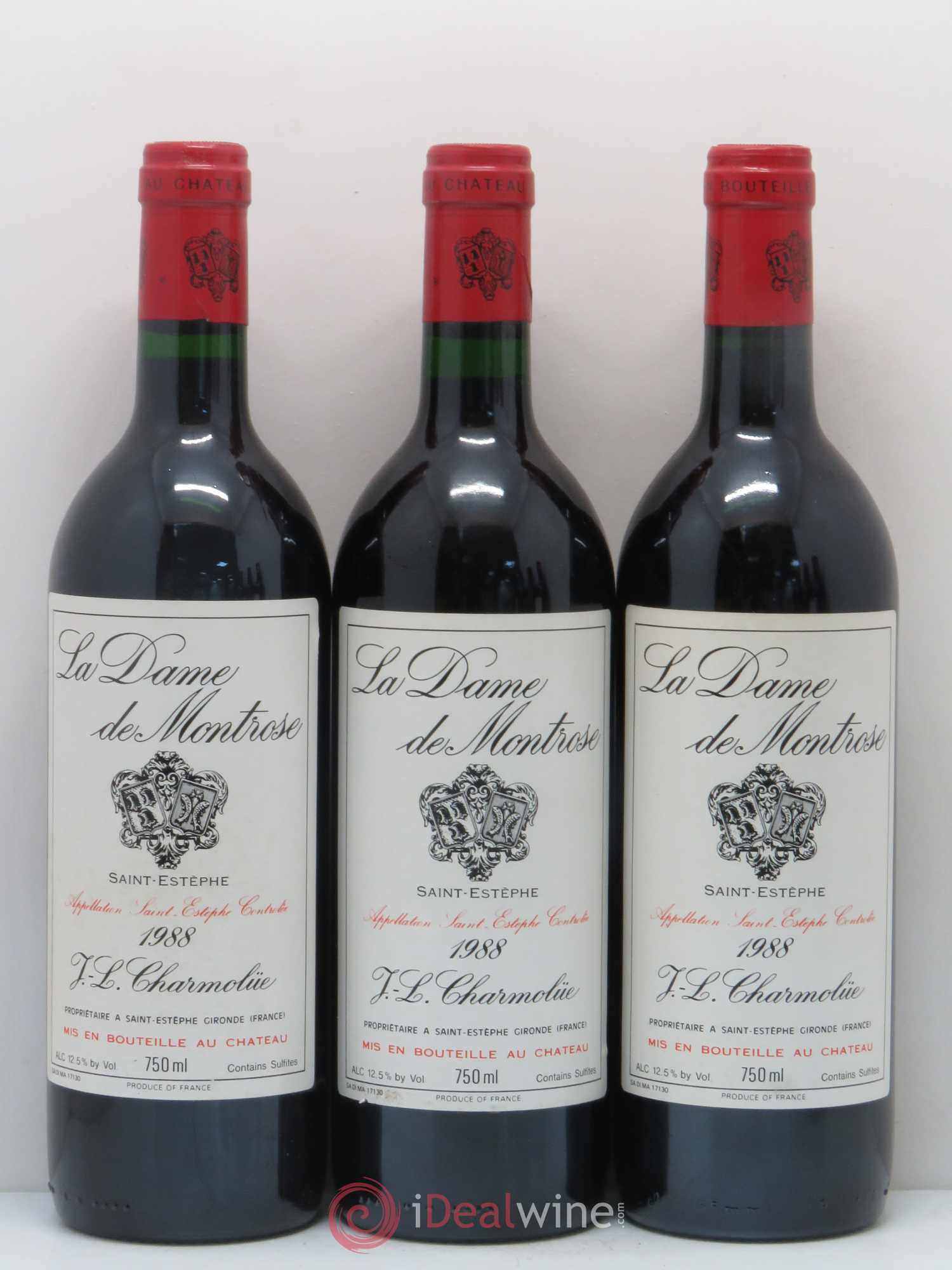 La Dame de Montrose Second Vin 1988 - Lot de 6 bouteilles - 1