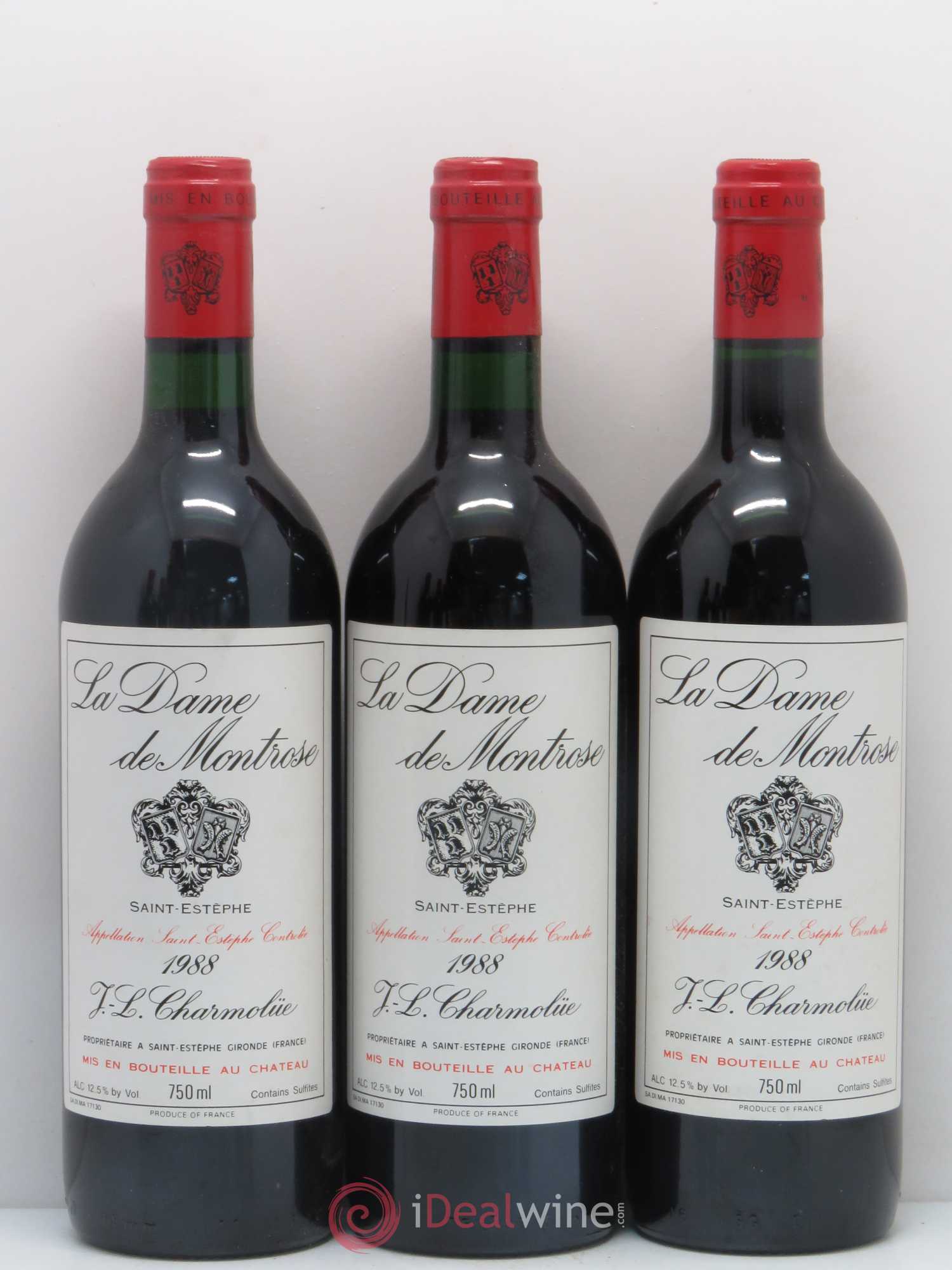 La Dame de Montrose Second Vin 1988 - Lot de 6 bouteilles - 2