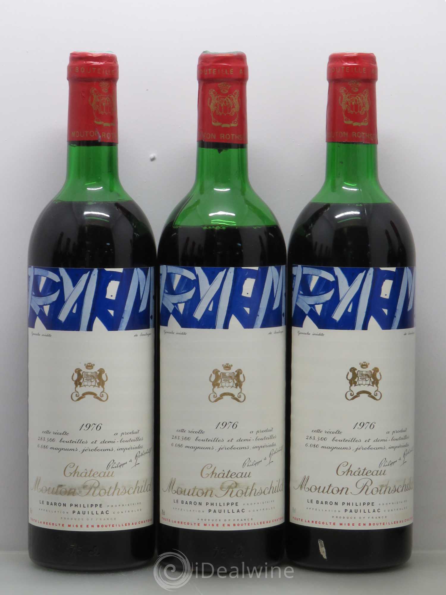 Château Mouton Rothschild 1er Grand Cru Classé 1976 - Lot de 12 bouteilles - 2