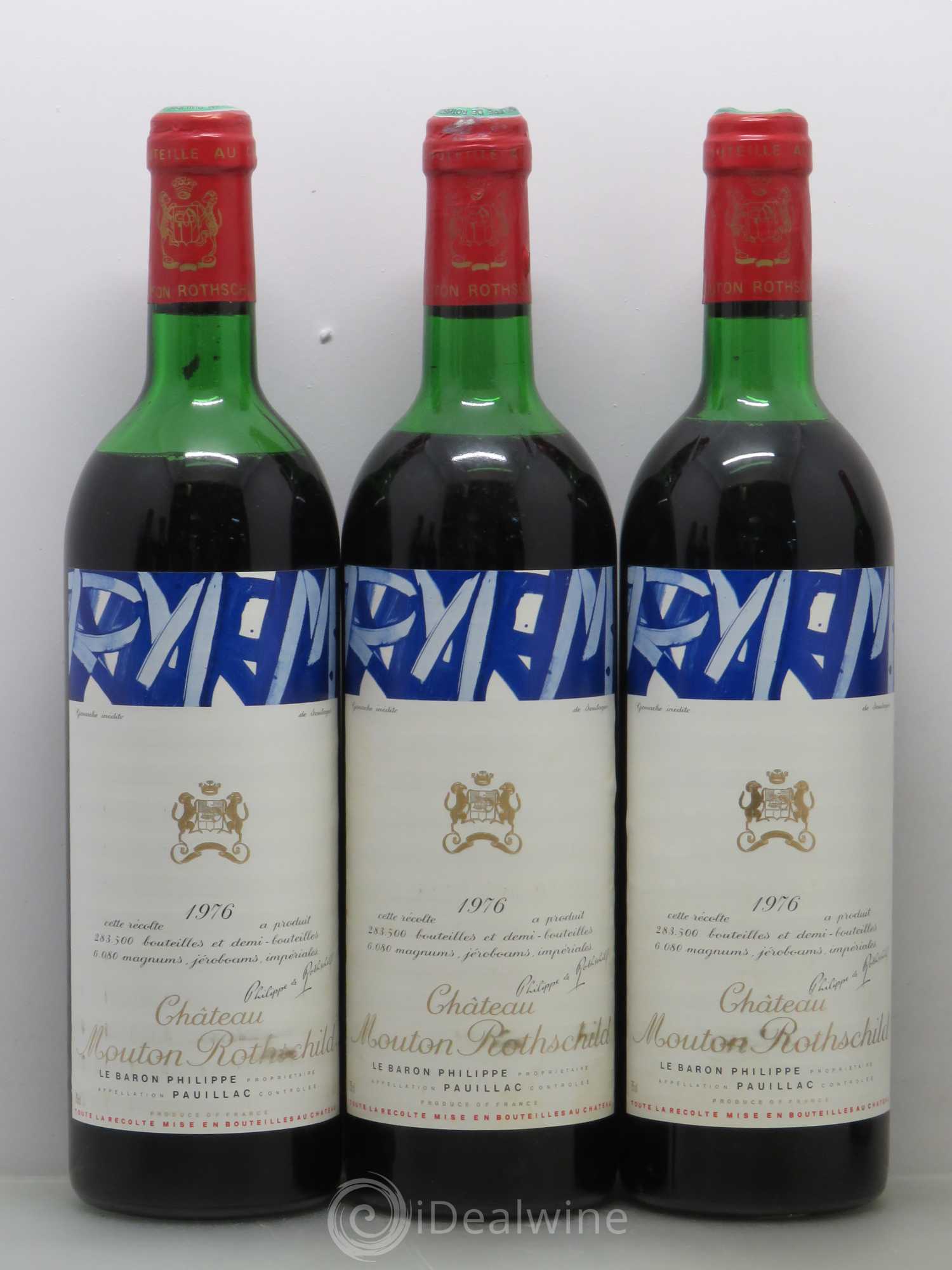 Château Mouton Rothschild 1er Grand Cru Classé 1976 - Lot de 12 bouteilles - 3
