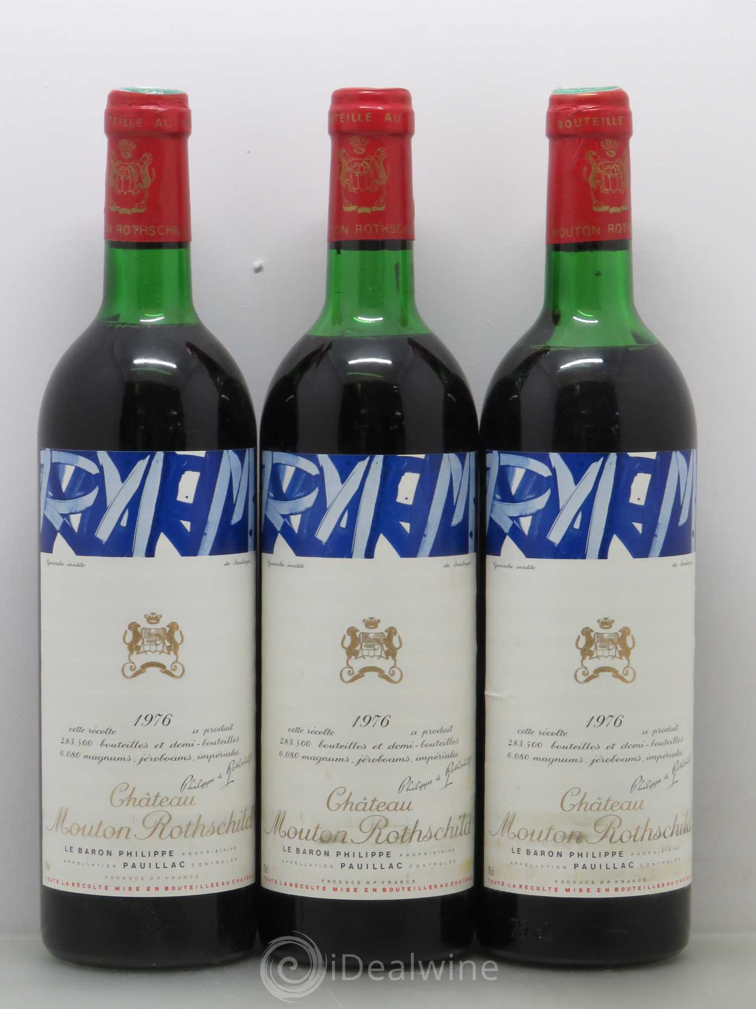 Château Mouton Rothschild 1er Grand Cru Classé 1976 - Lot de 12 bouteilles - 4