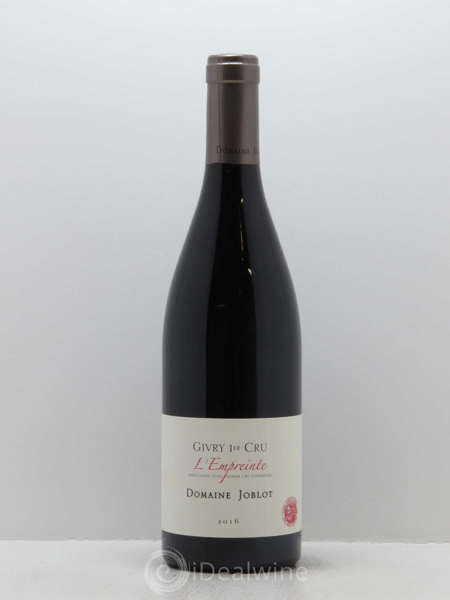 Givry 1er Cru L'Empreinte Joblot (Domaine) 2016 - Lot de 1 bouteille - 0