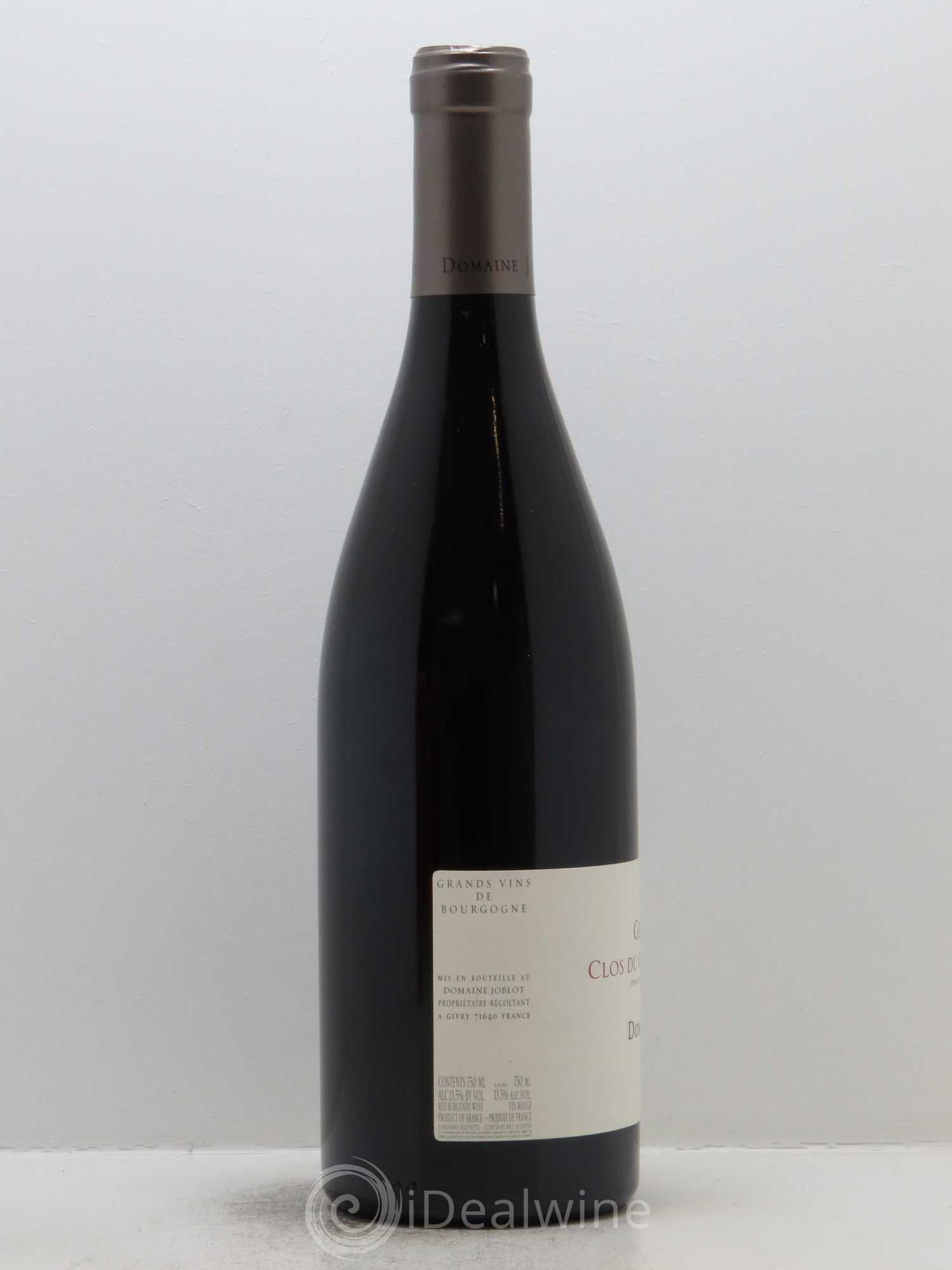 Givry 1er Cru Clos du Cellier aux Moines Joblot (Domaine) 2016 - Lot de 1 bouteille - 1