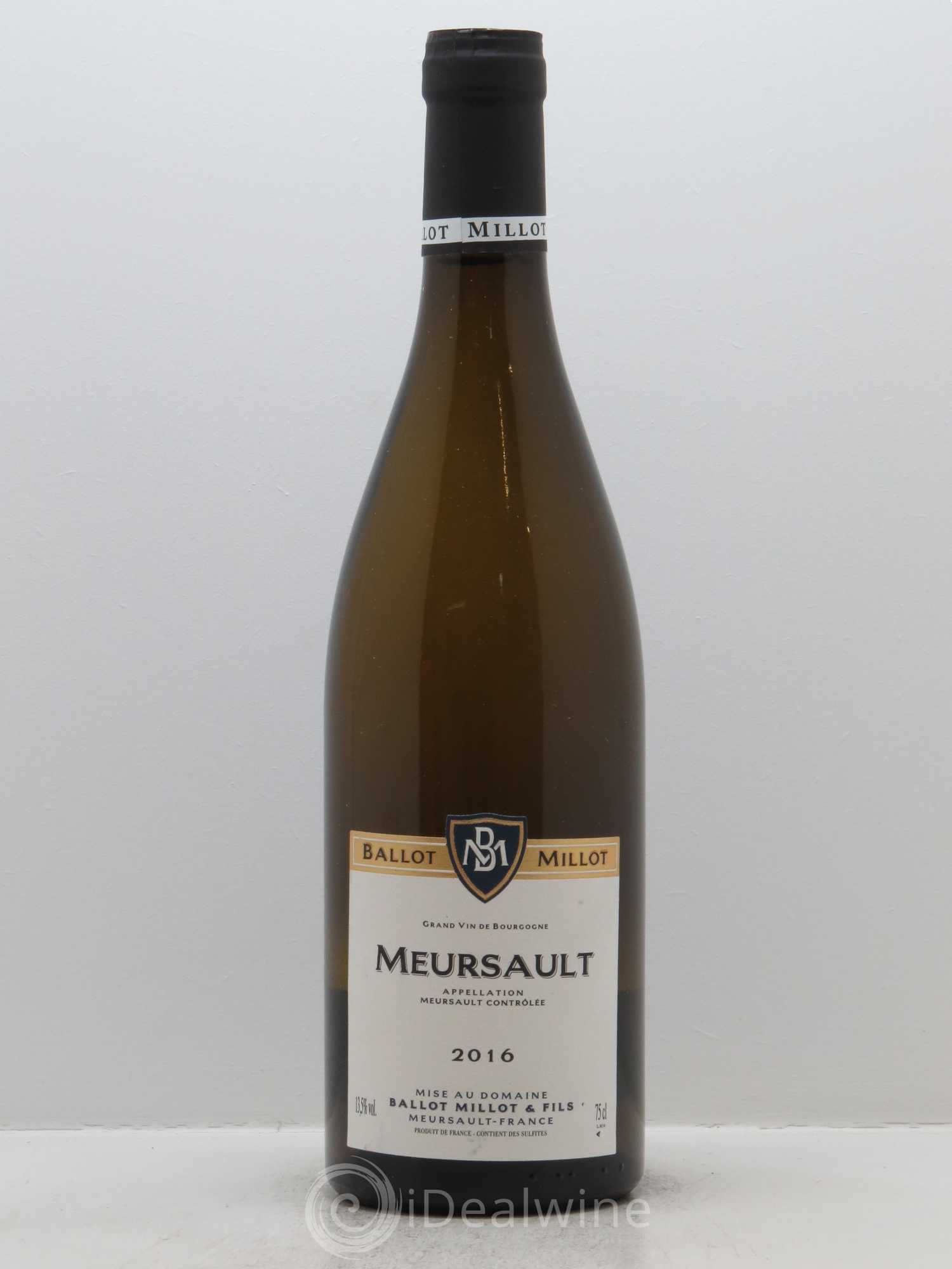 Meursault Ballot Millot 2016 - Lot de 1 bouteille - 0