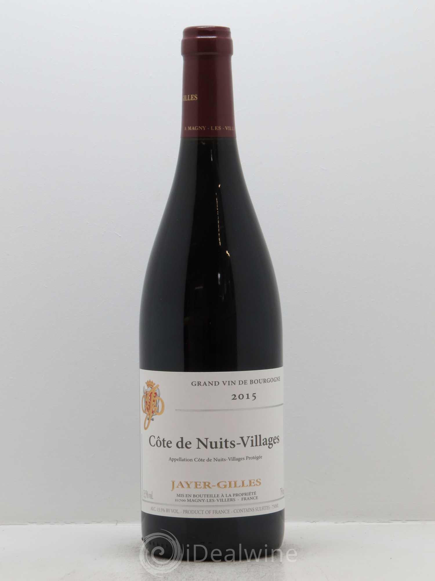 Côte de Nuits-Villages Hoffmann-Jayer (anciennement Jayer-Gilles) 2015 - Lot de 1 bouteille - 0