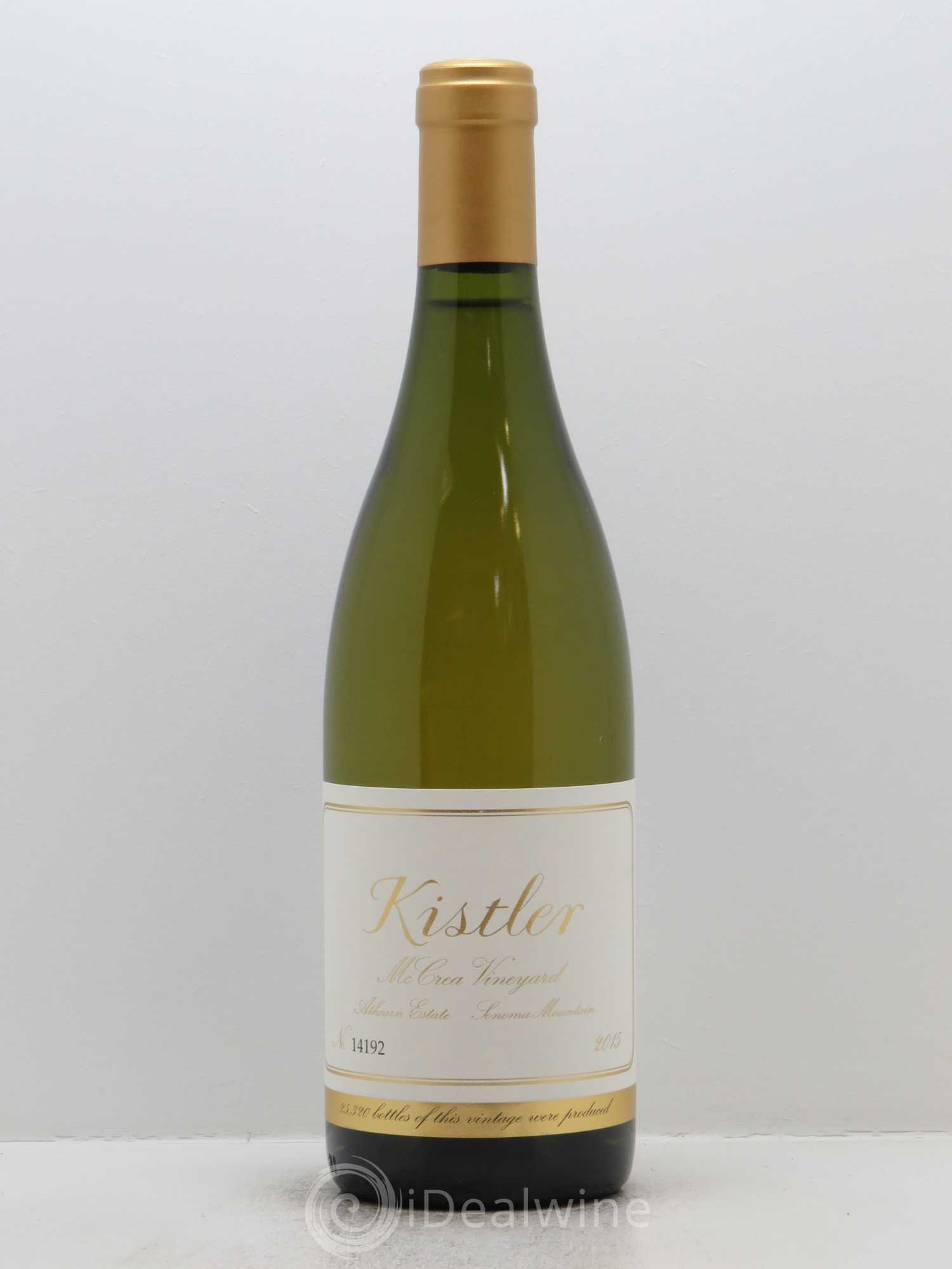 Sonoma Mountain Mc Crea Vineyard Chardonnay Kistler 2015 - Lot de 1 bouteille - 0