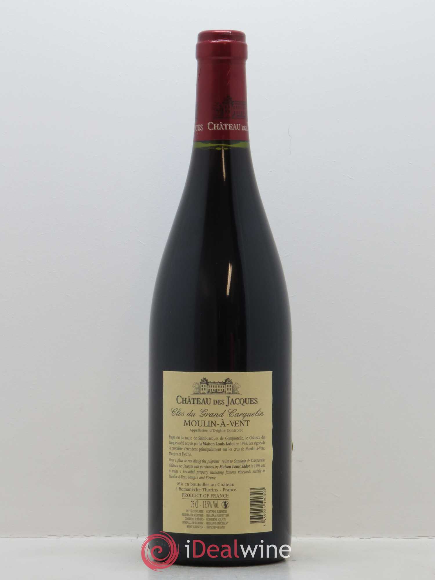 Moulin-à-Vent Clos du Grand Carquelin Château des Jacques 2016 - Lot de 1 bouteille - 1